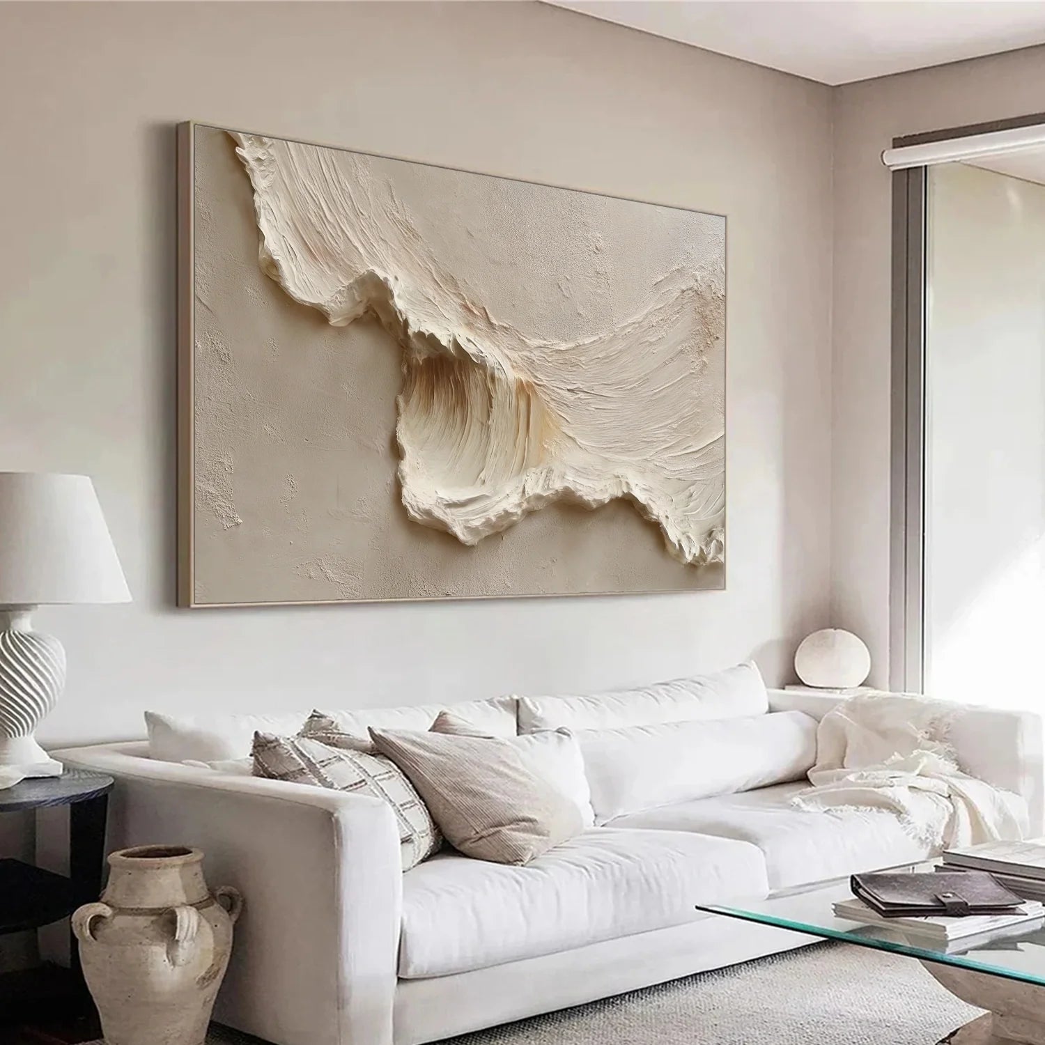 Sea & Sky Abstract Textured Wall Art #MS234