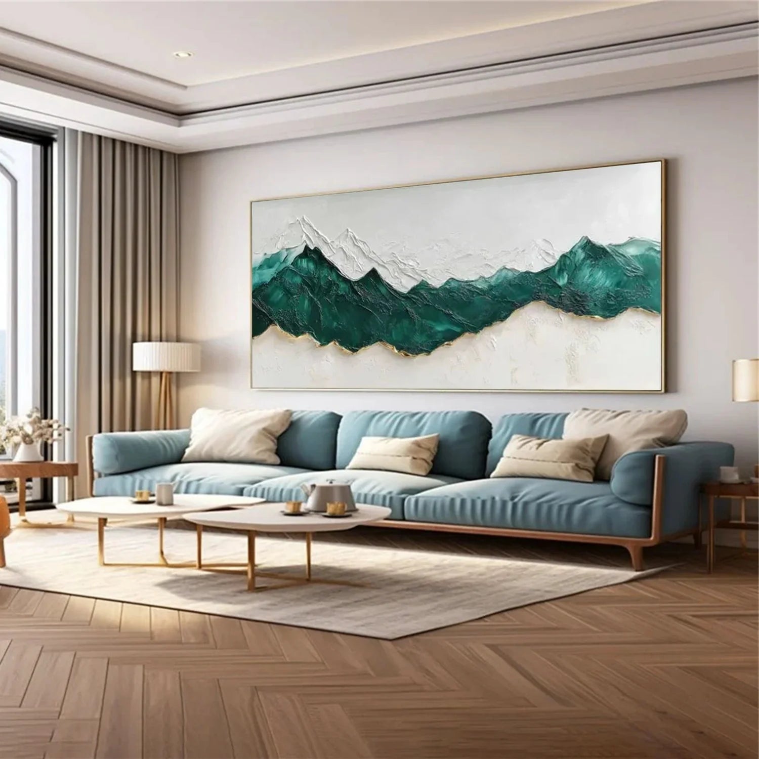 Minimalist Mountain Textured Canvas Art #MM322