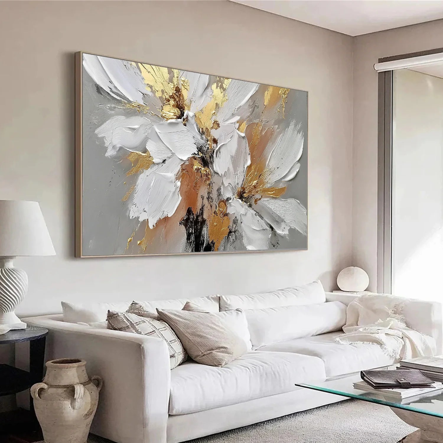 Flower & Tree Abstract Textured Wall Art #ML225