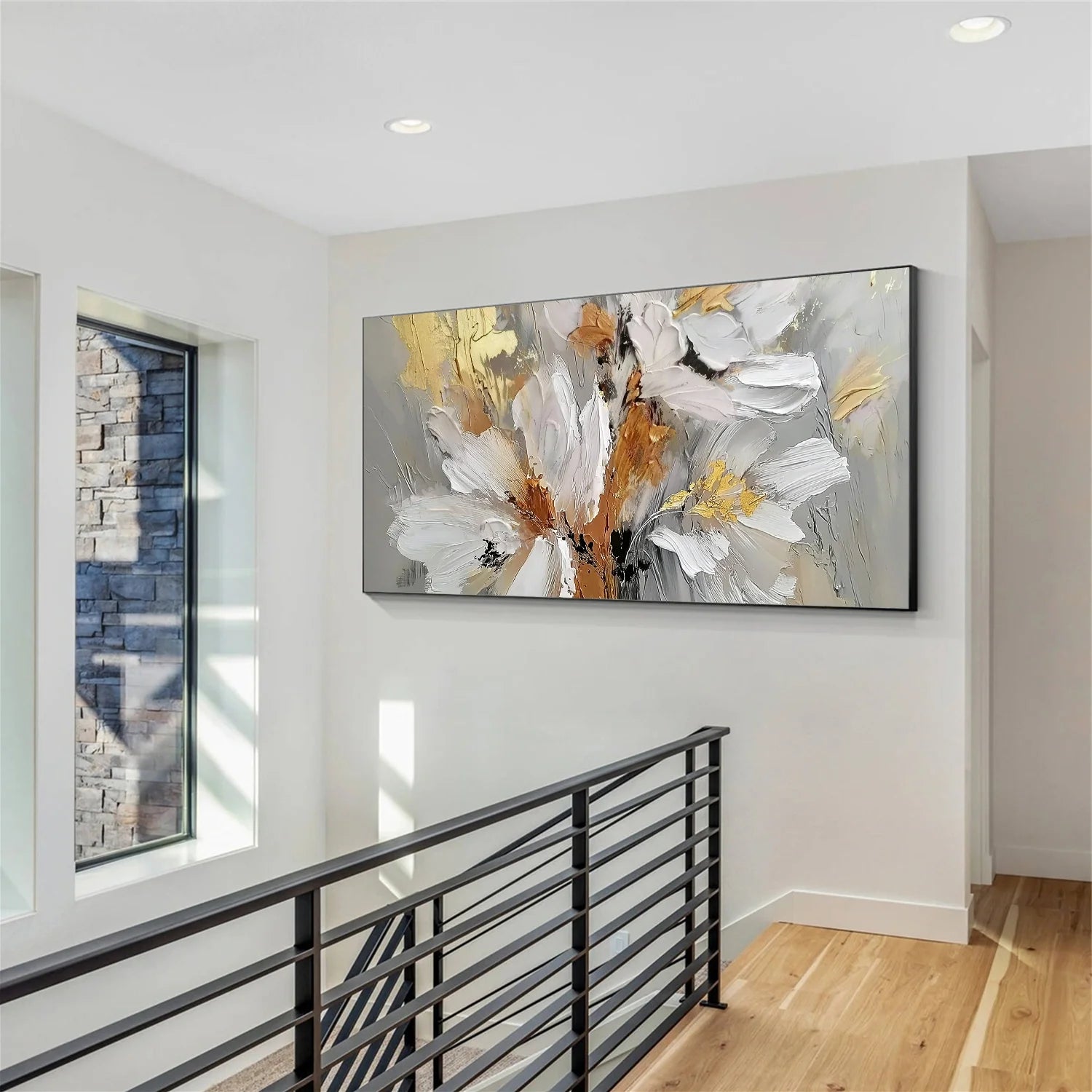 Flower & Tree Abstract Textured Wall Art #ML226