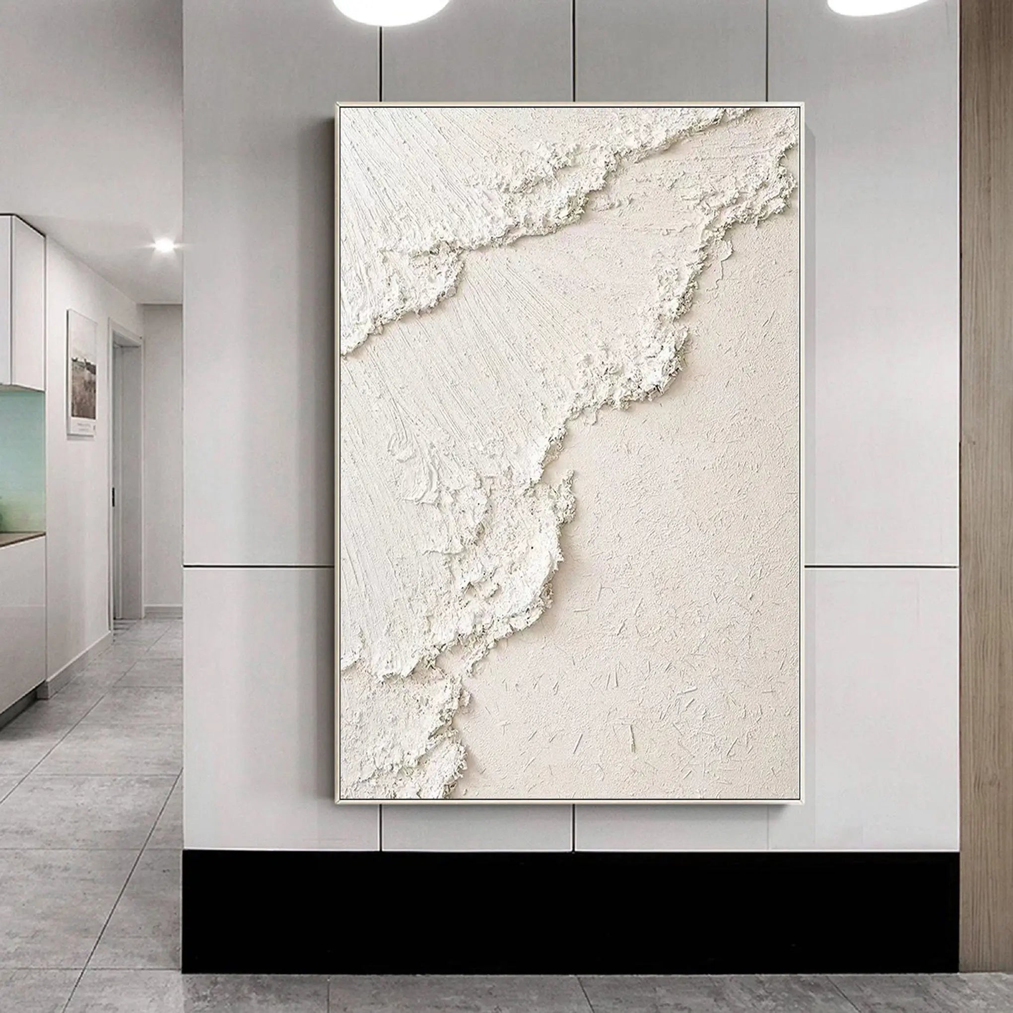 3D Spindrift Texture Painting on Canvas Original Large Size Wall Art for Room Decor #MM070