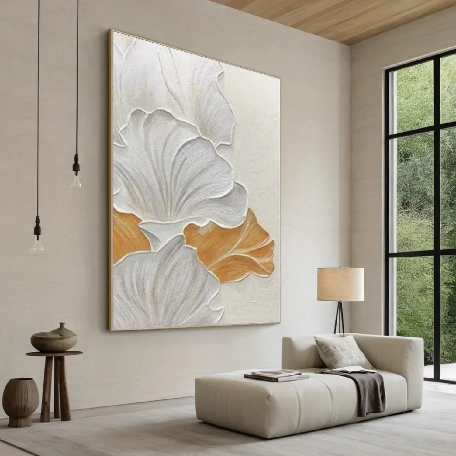 Flower & Tree Abstract Textured Wall Art #ML230
