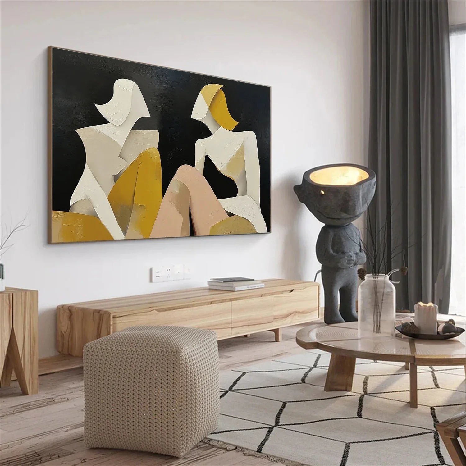 Abstract Portrait Wall Art #AP078