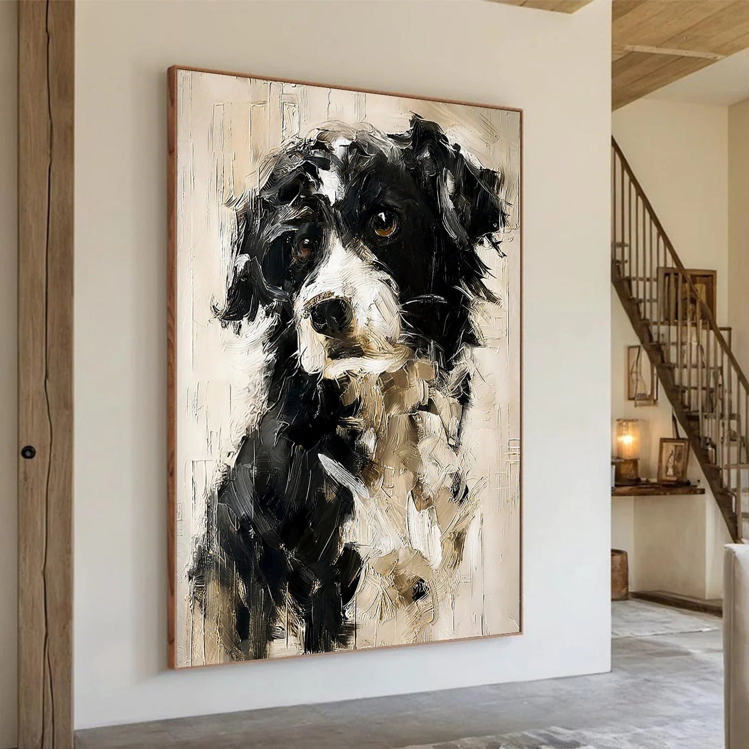 Abstract Animal Dog Wall Art #AL191