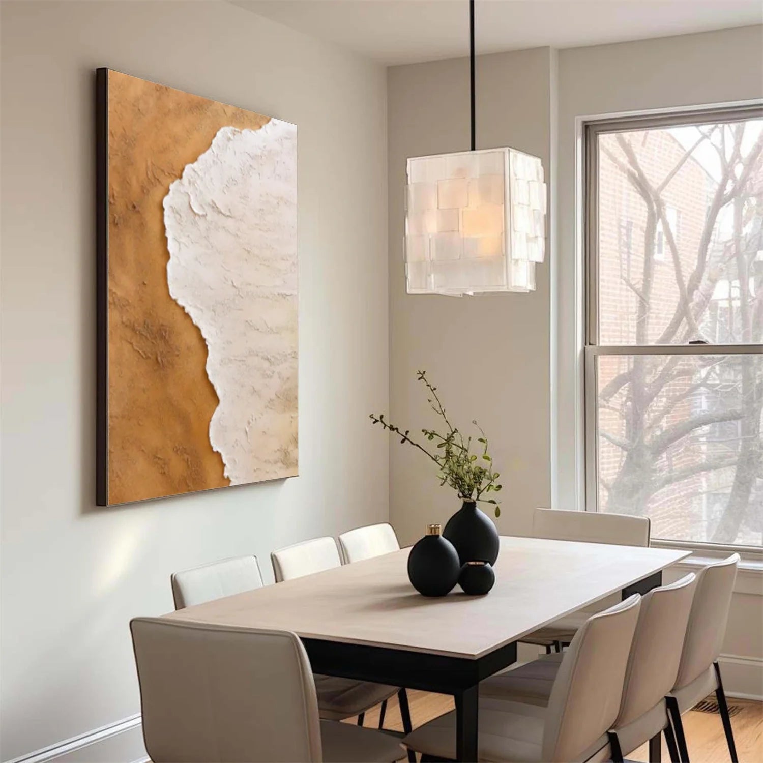 Minimalist Textured Canvas Art #MM374