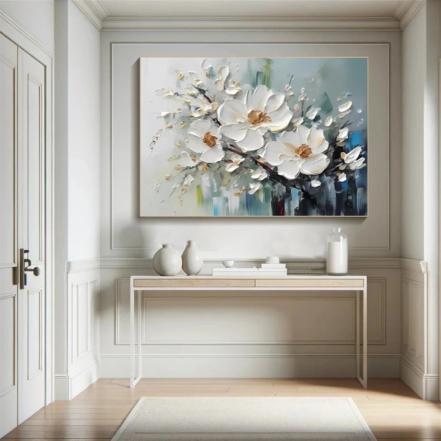 Flower & Tree Abstract Textured Wall Art #ML125