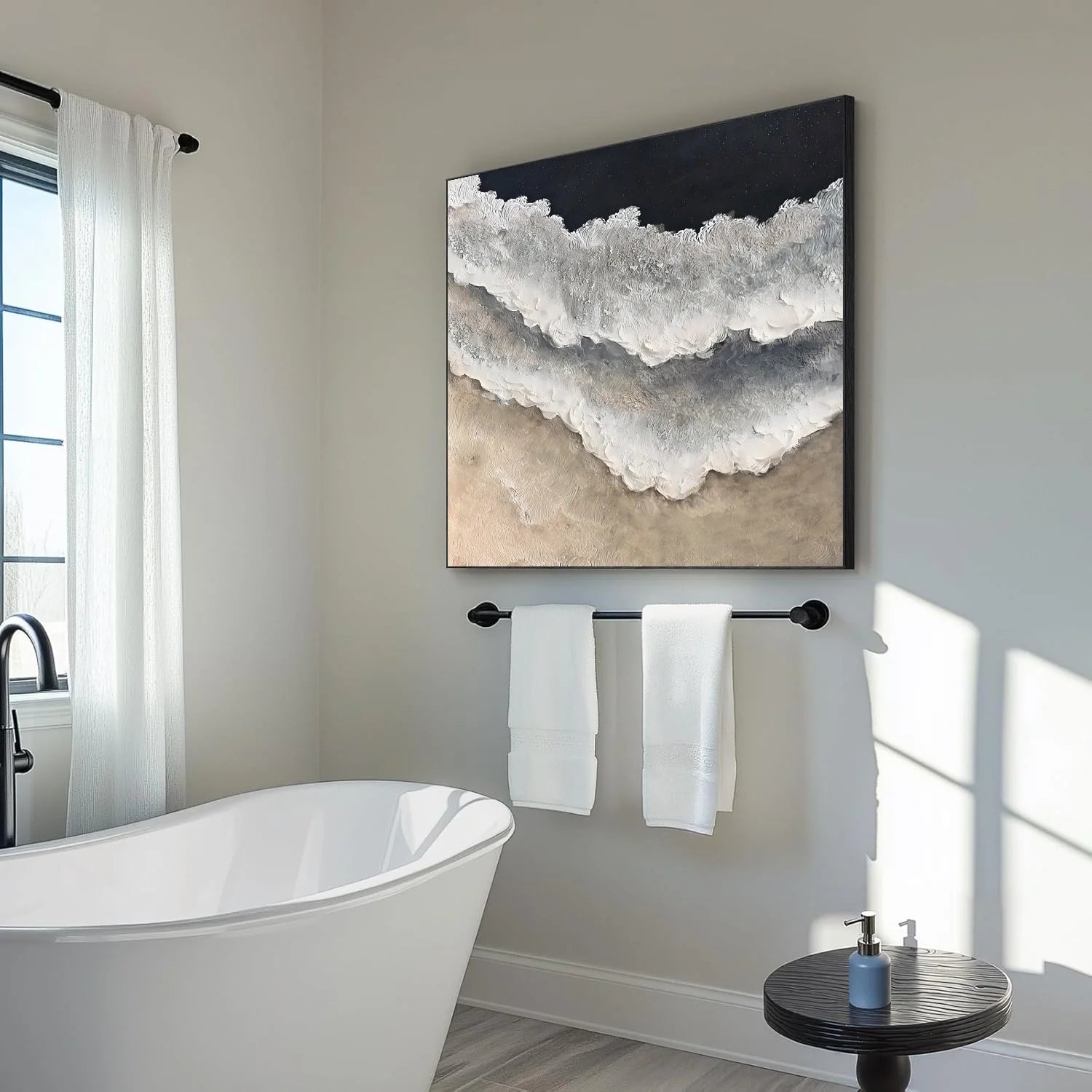 Sea & Sky Abstract Textured Wall Art #MS276