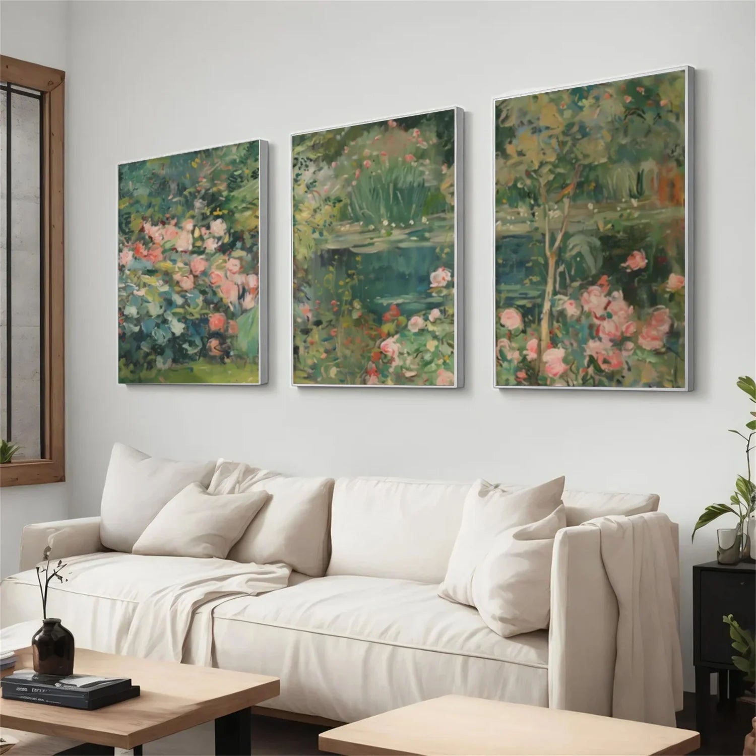 Flower & Tree Abstract Wall Art Set of 3 #ML173
