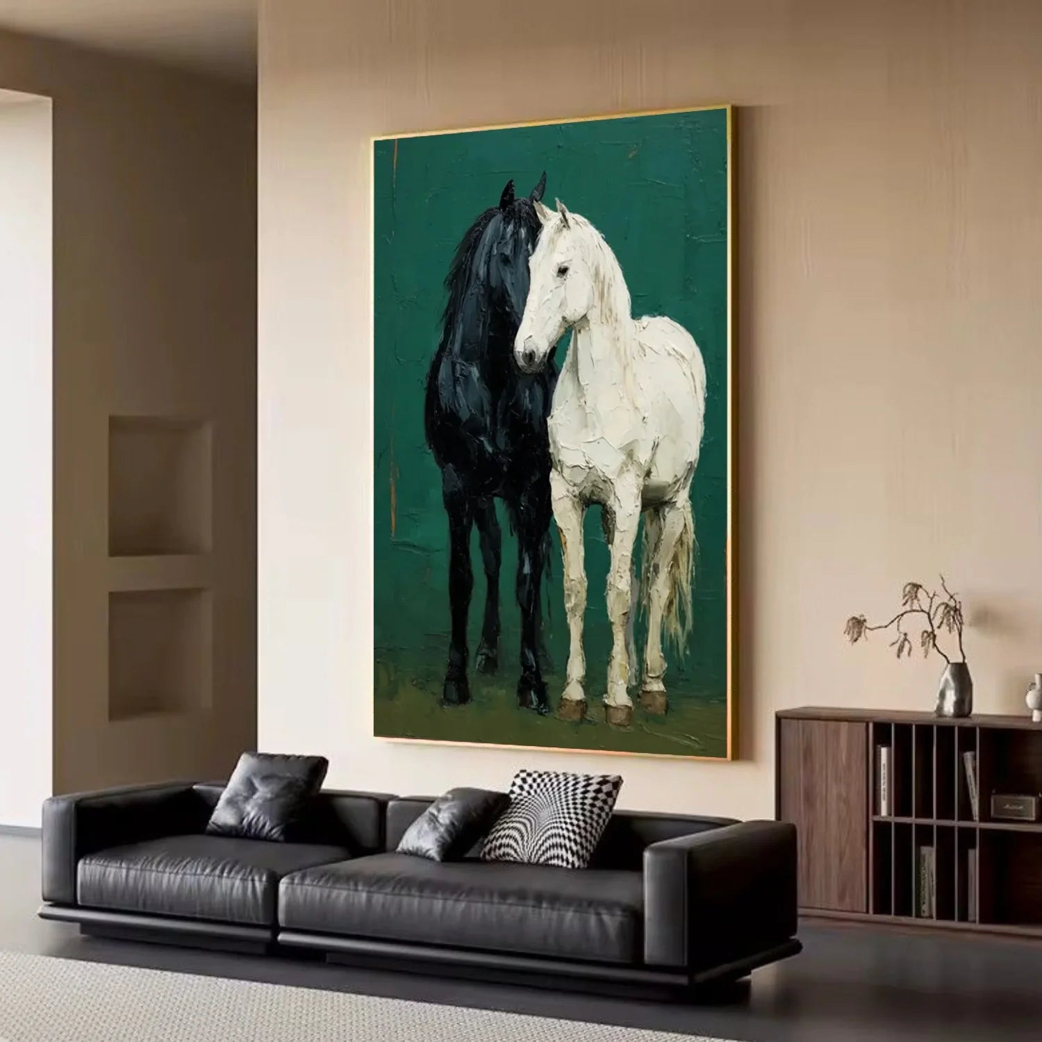Abstract Animal Horse Wall Art #AL187