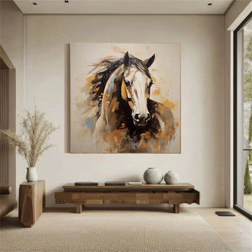 Abstract Animal Horse Wall Art #AL105