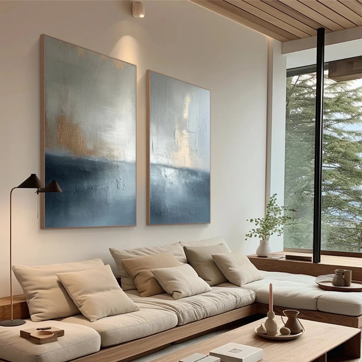 Abstract Canvas Art Set of 2 #WS741