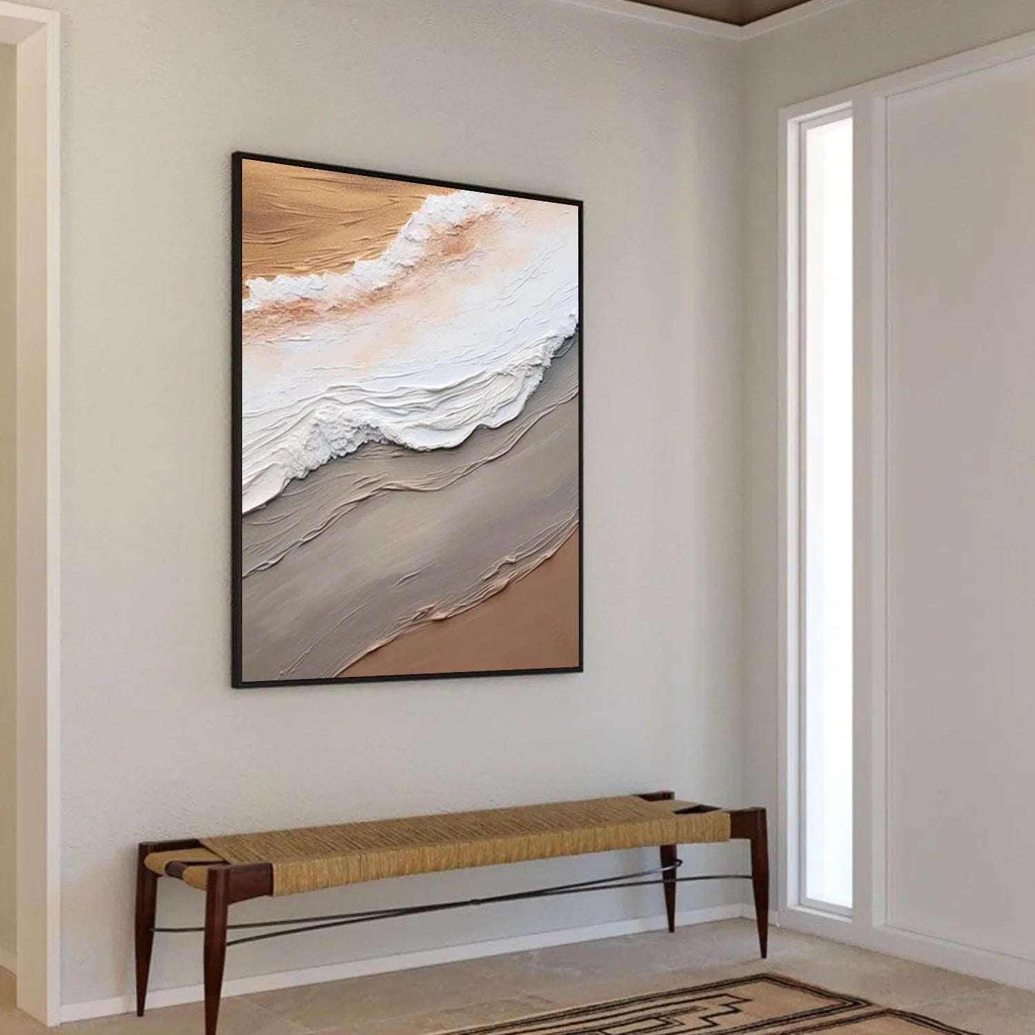 Sea & Sky Abstract Textured Wall Art #MS217