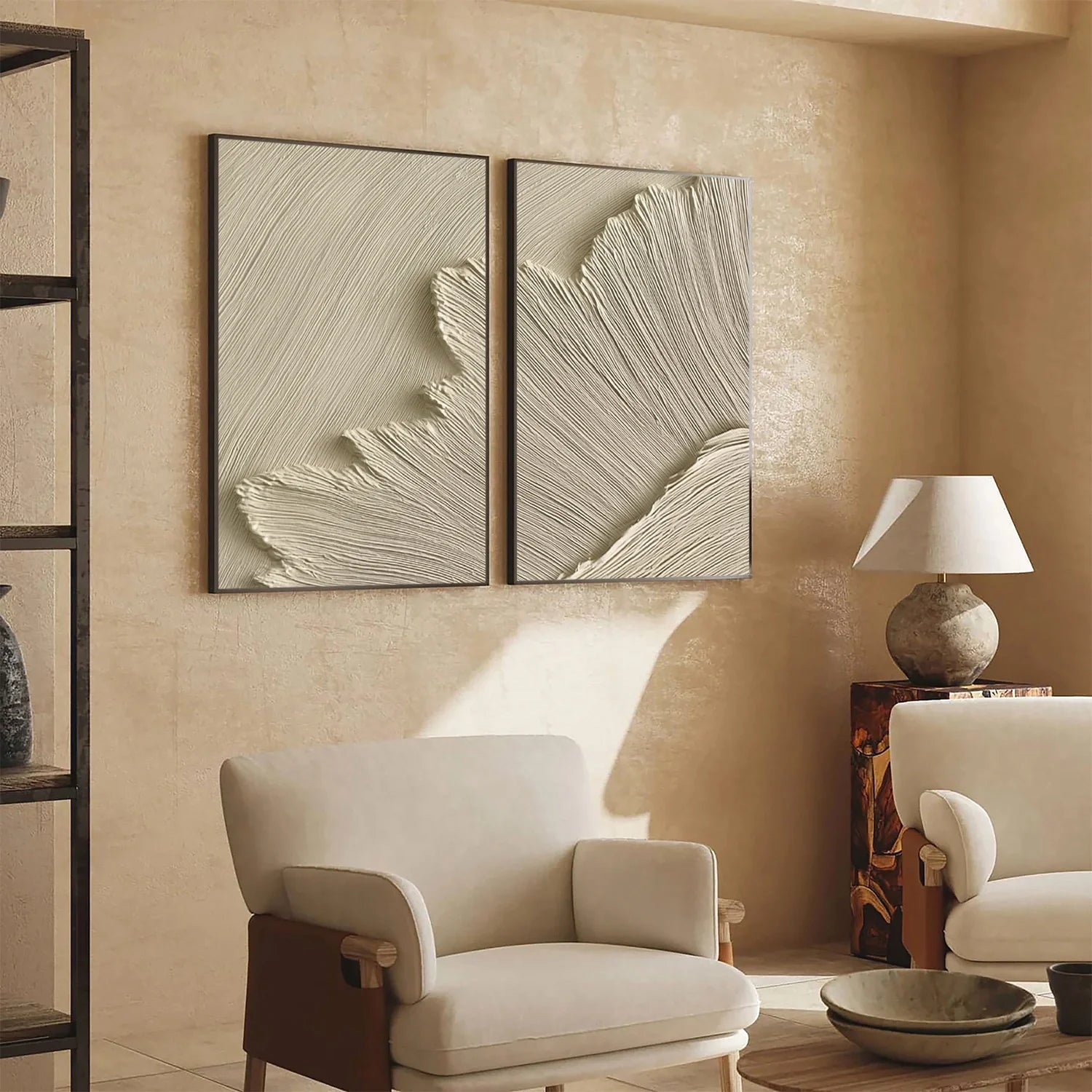 Sea & Sky Minimalist Textured Wall Art Set of 2 #MS248