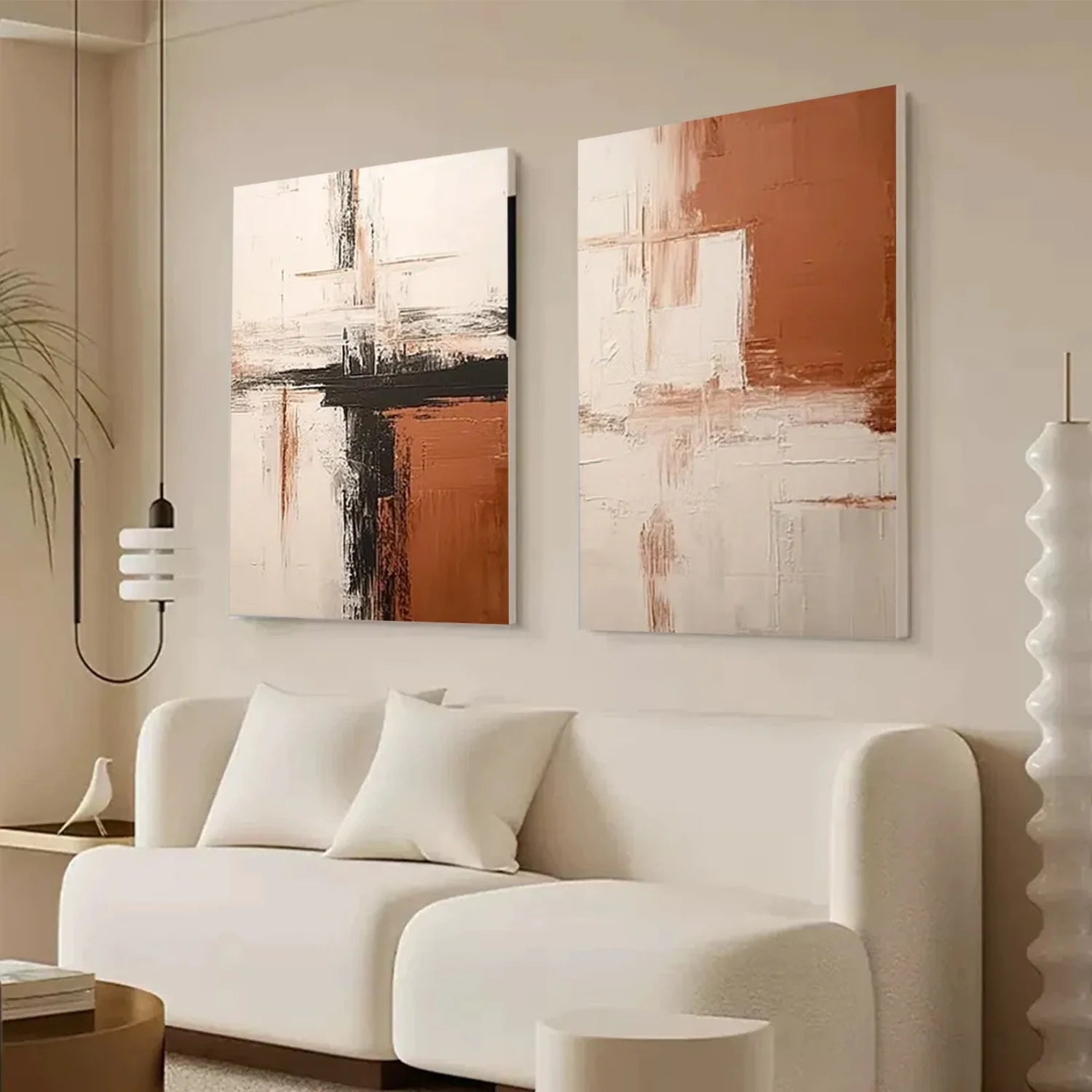Abstract Canvas Art Set of 2 #WS1019