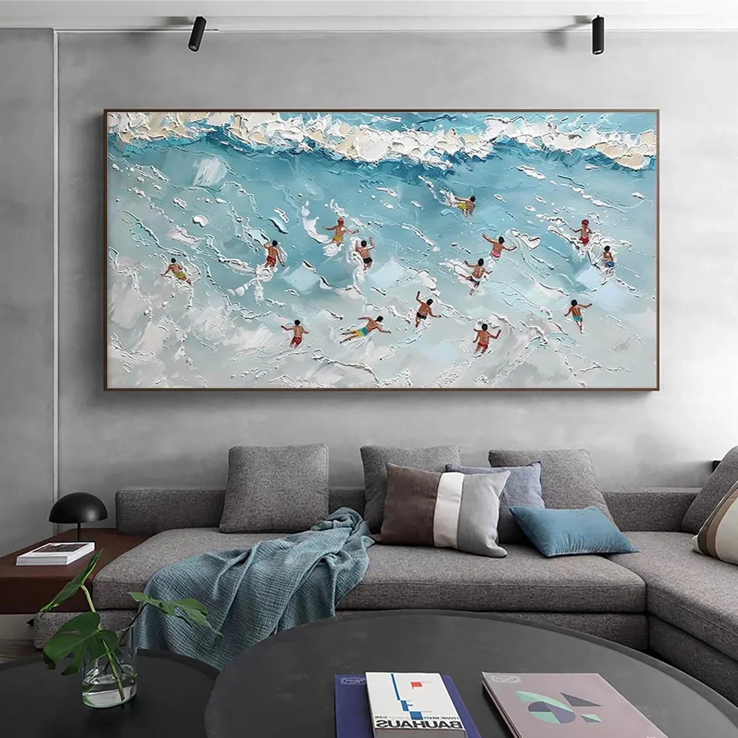 Swimming Sport Textured Wall Art #SA018