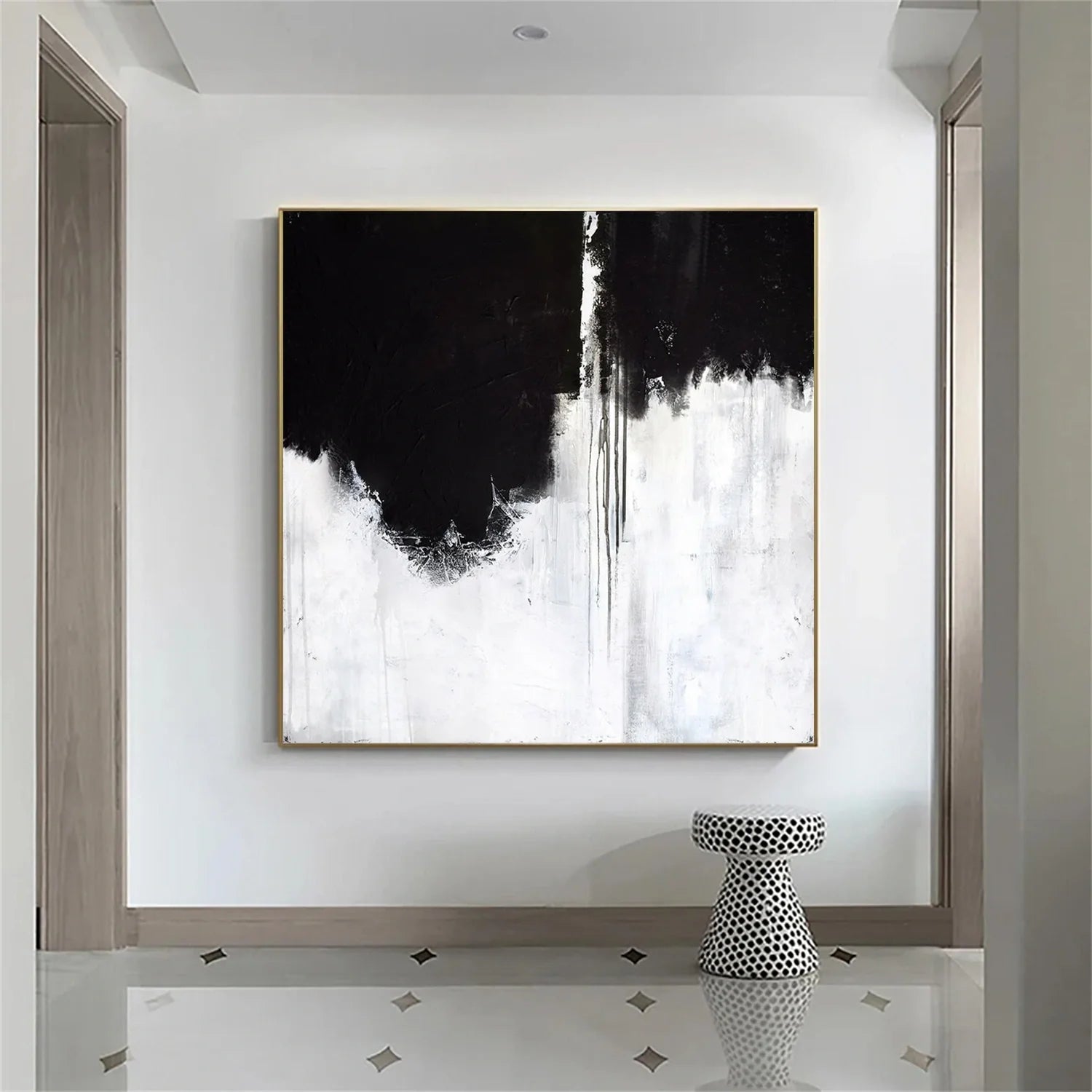 White and Black Minimalistic Art #MM198