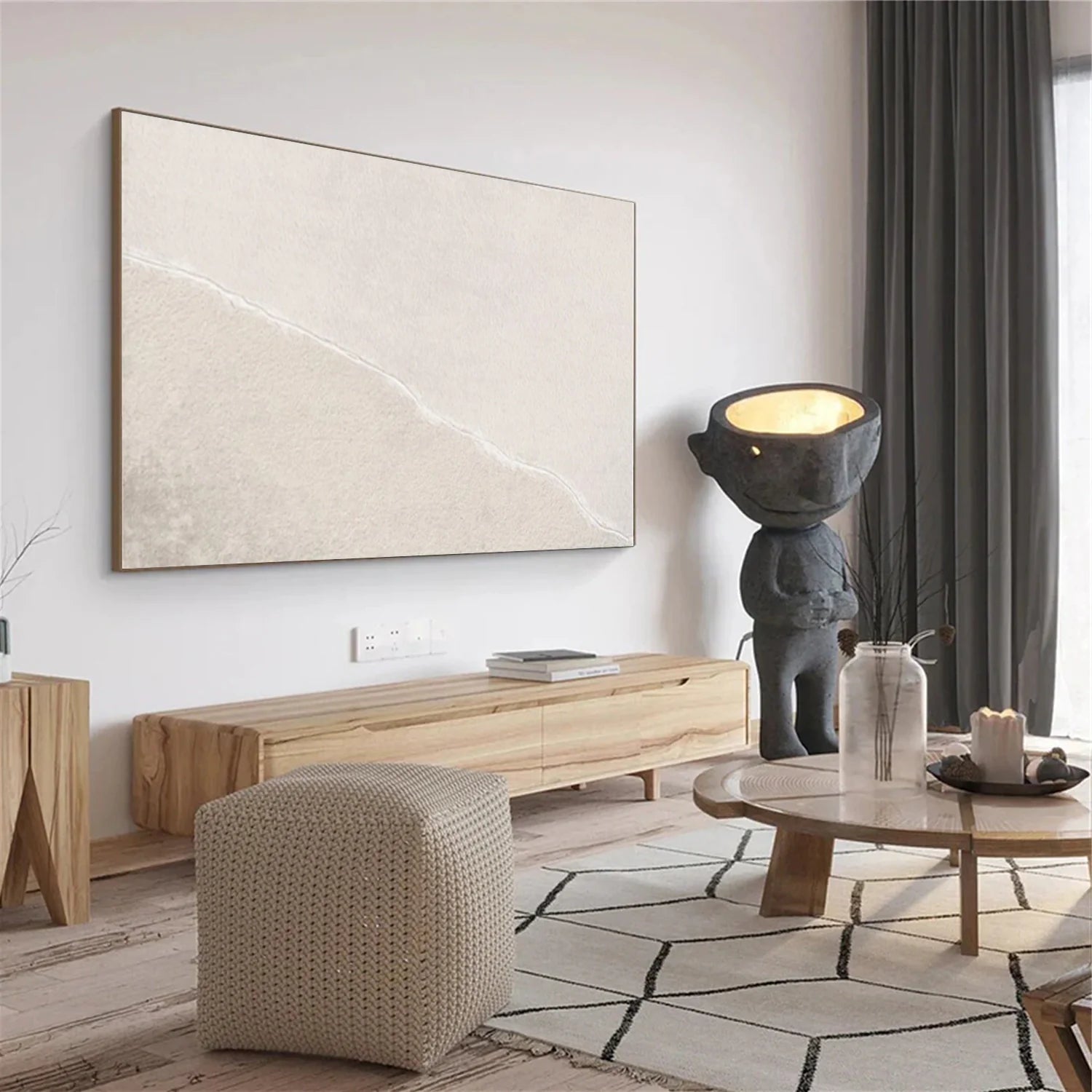 Minimalist Textured Canvas Art #MM382