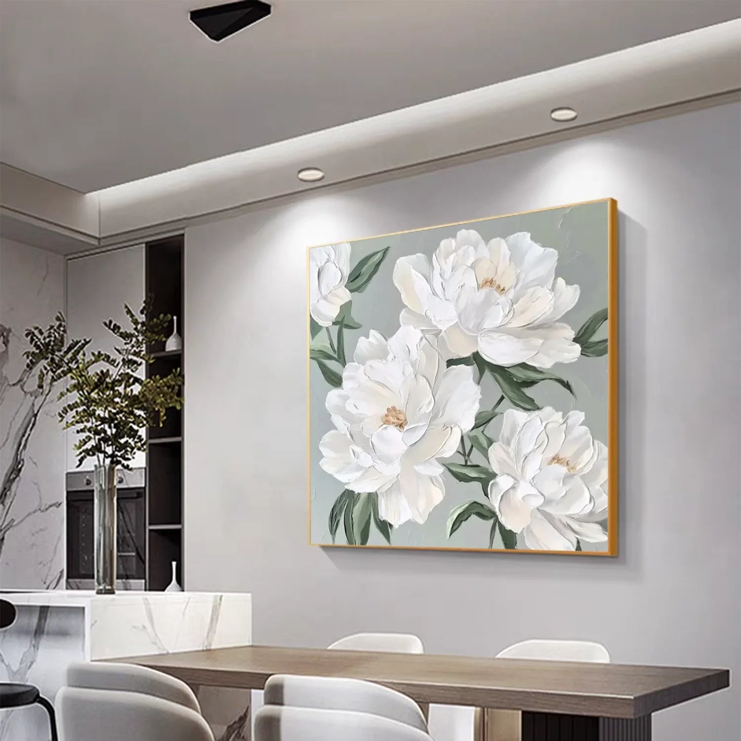Flower & Tree Abstract Textured Wall Art #ML235