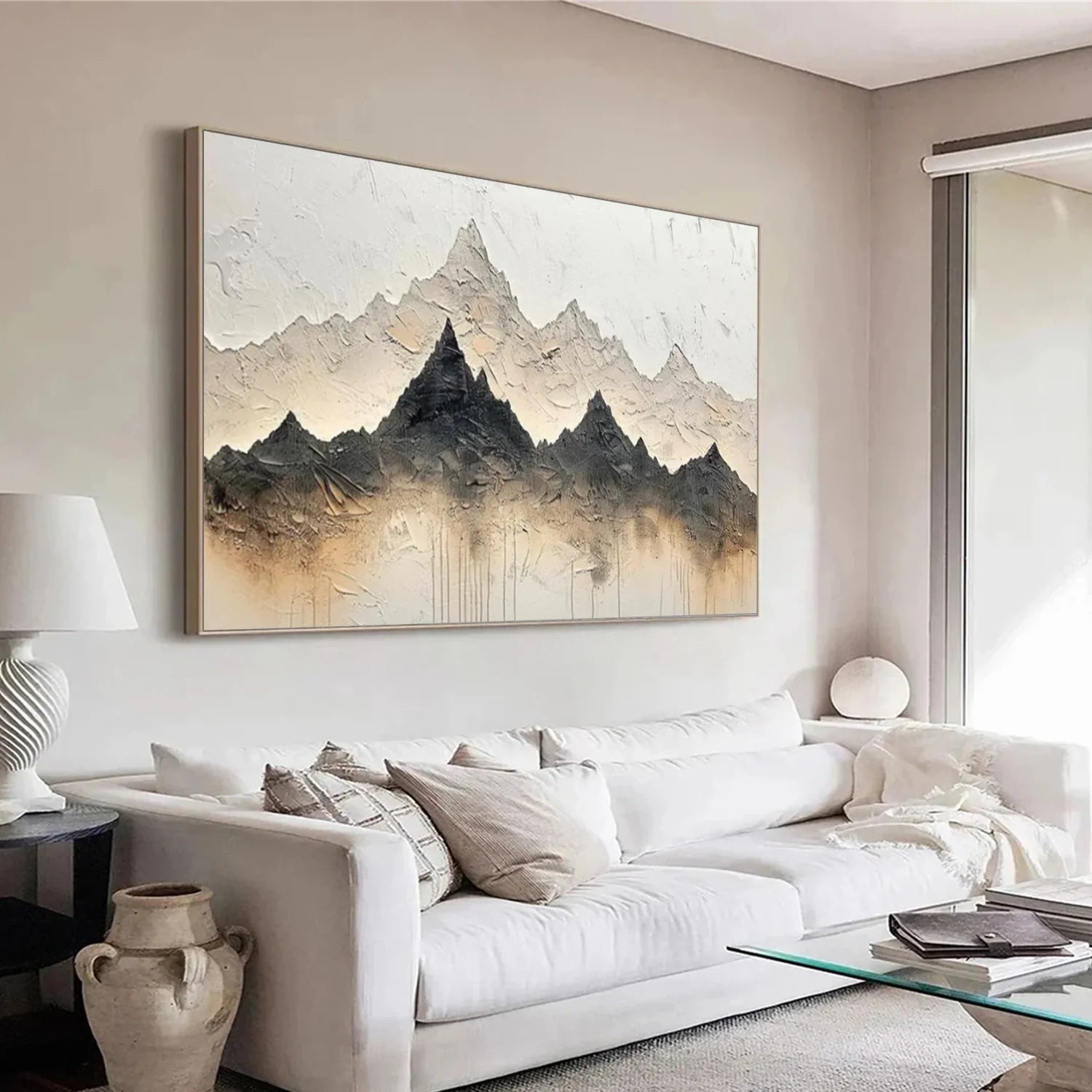 Minimalist Mountain Canvas Art #MM363