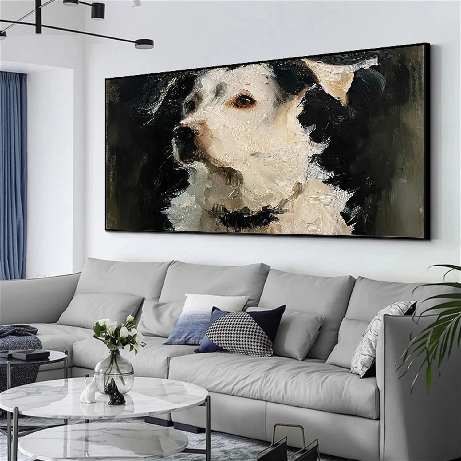 Abstract Animal Dog Wall Art #AL194
