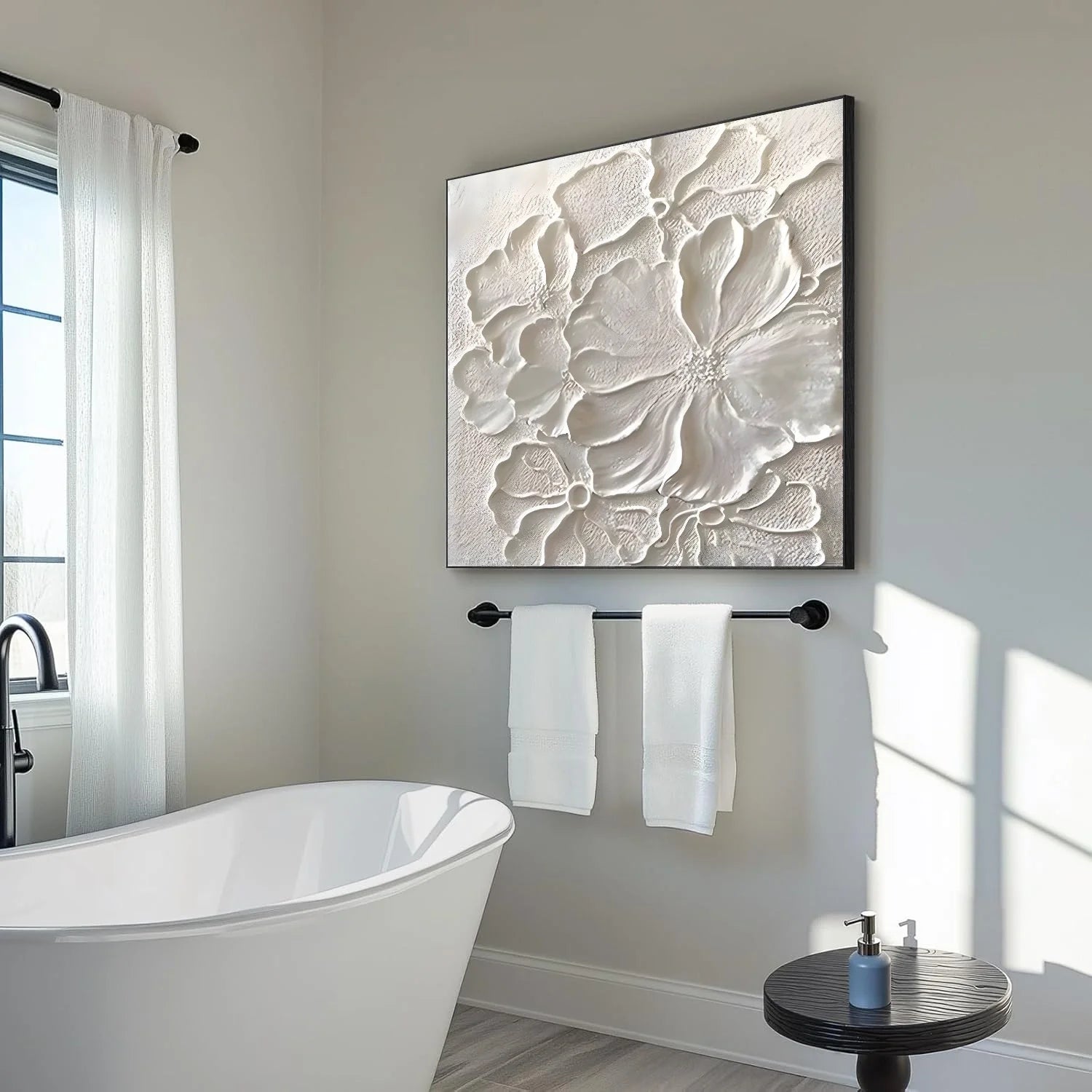 Flower & Tree Abstract Textured Wall Art #ML229