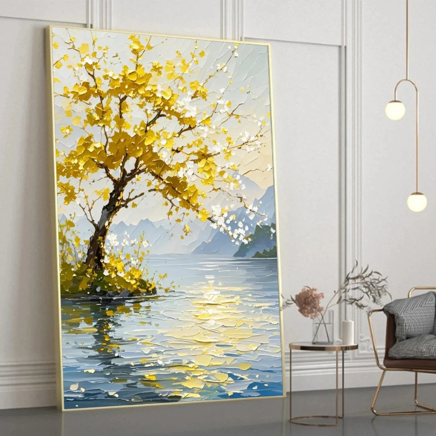 Flower & Tree Abstract Textured Wall Art #ML169
