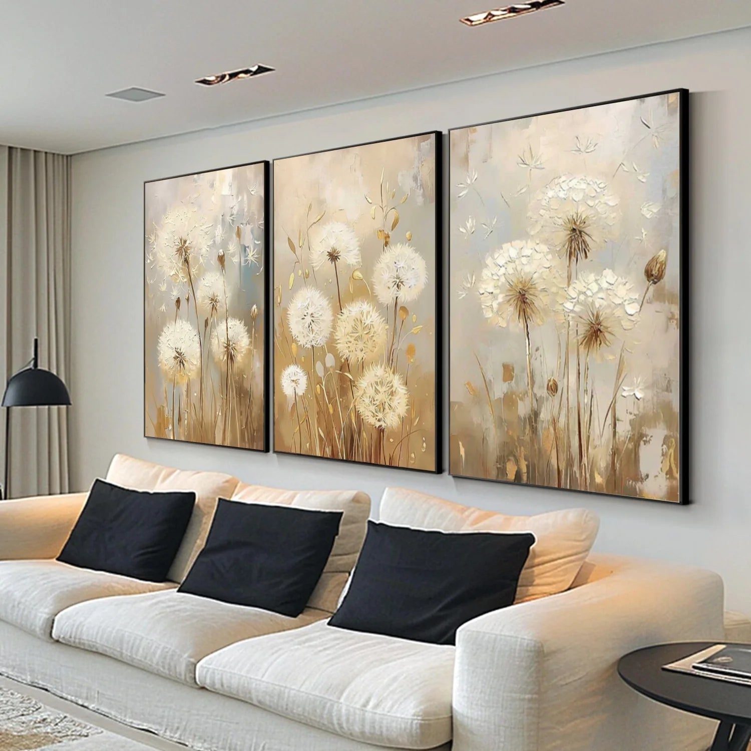 Flower & Tree Abstract Wall Art Set of 3 #ML212
