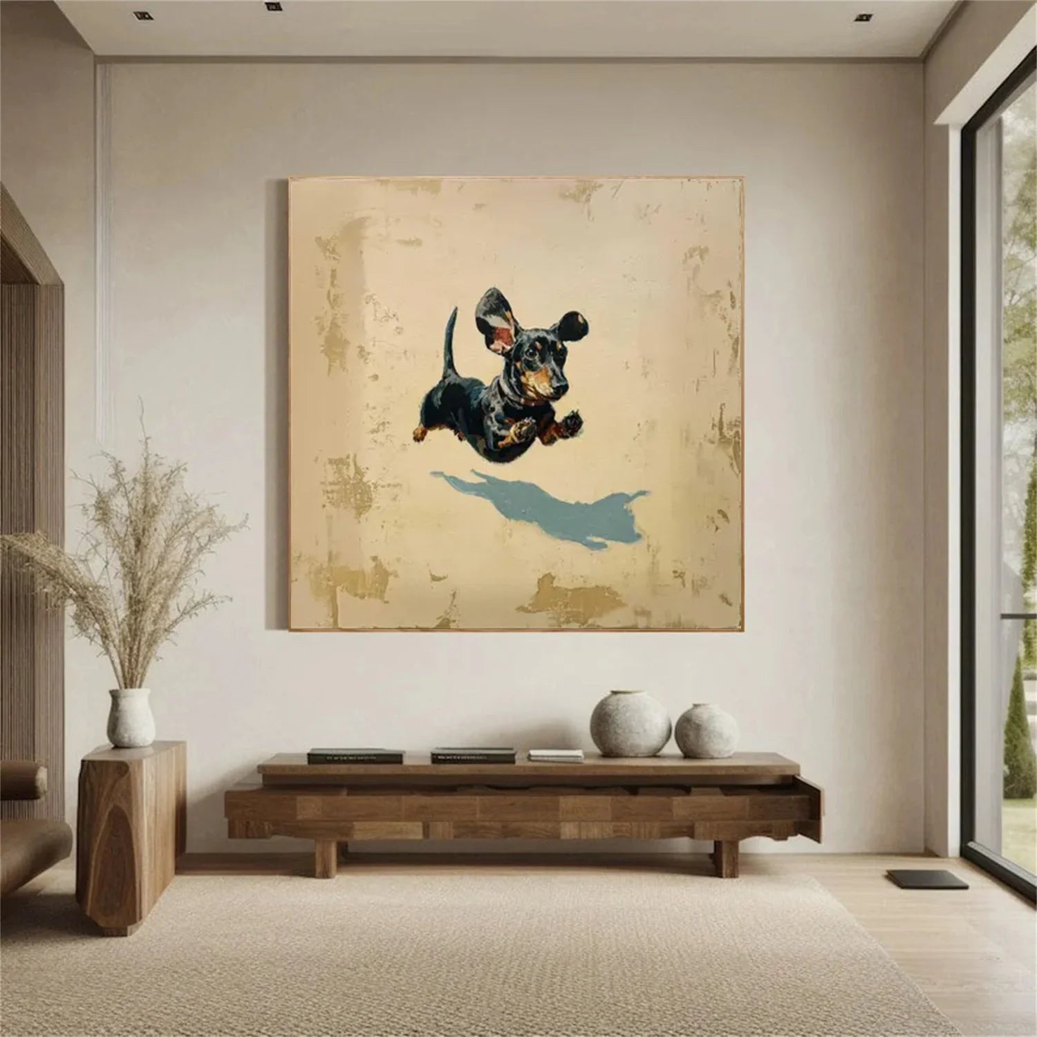 Abstract Animal Dog Wall Art #AL162
