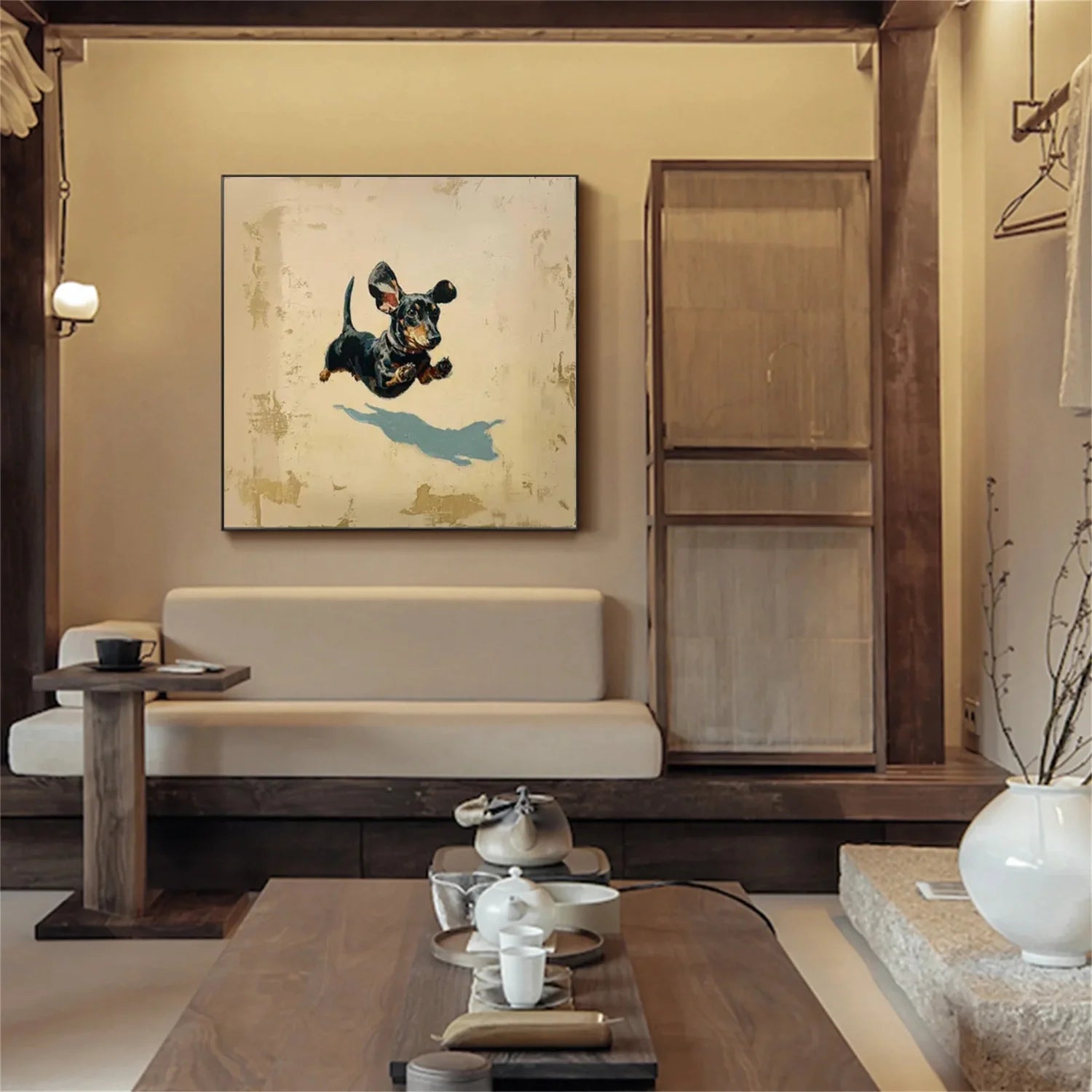 Abstract Animal Dog Wall Art #AL162
