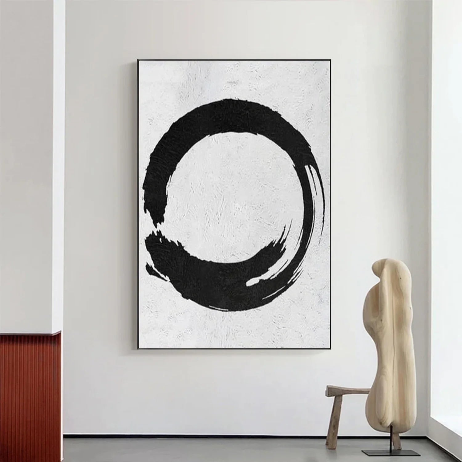 Black and White Minimalist Canvas Art #MZ113