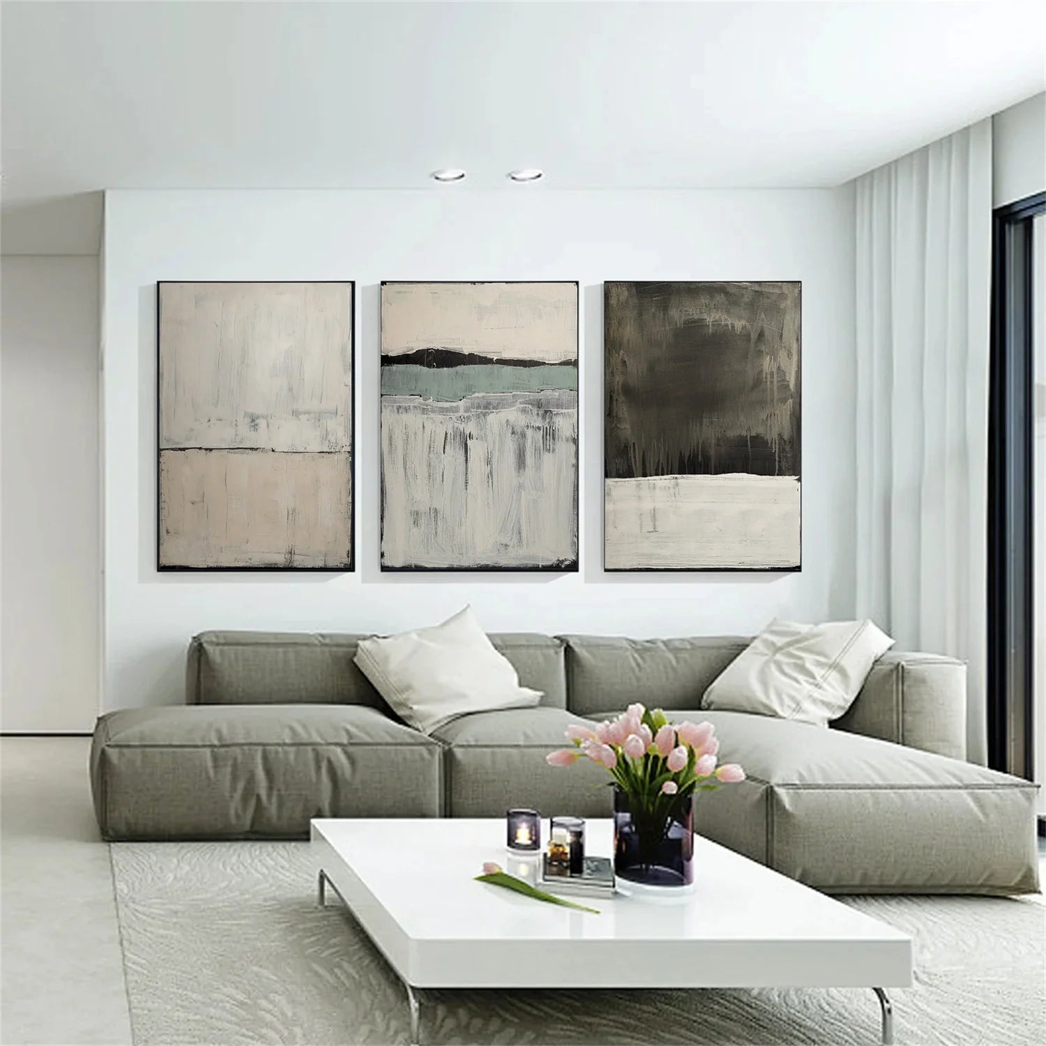 Wabi Sabi Canvas Art Set of 3 #WS684