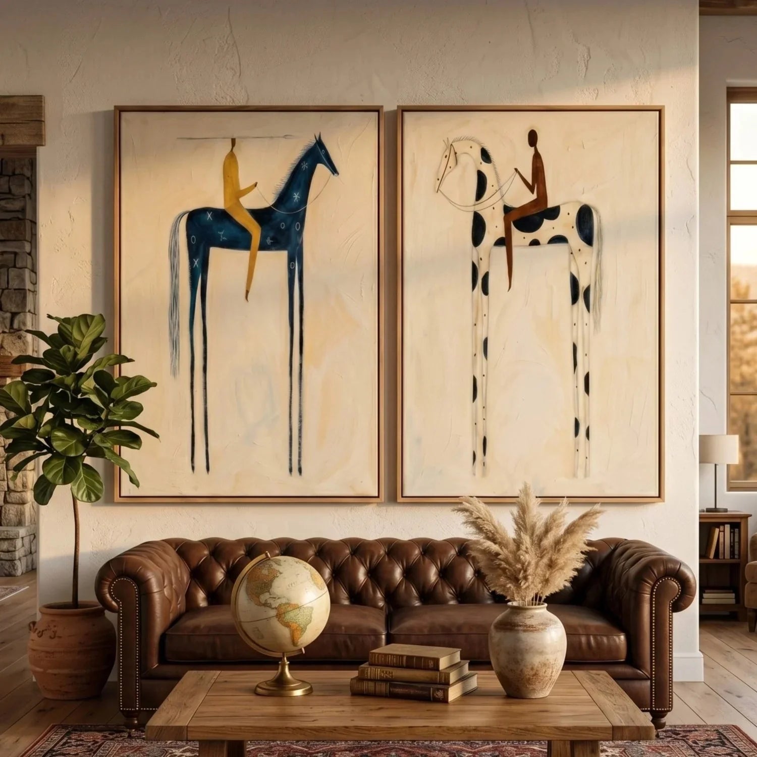 Vintage Americana Art Set of 2 #VA011