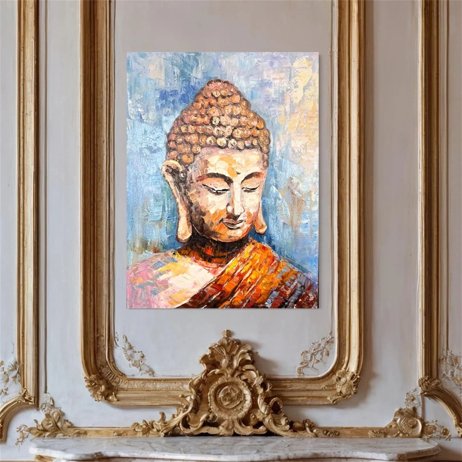 Abstract Buddha Portrait Painting #AP020