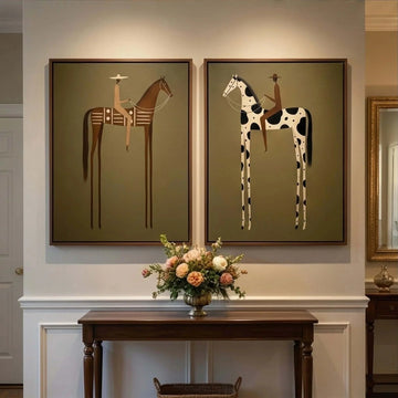 Vintage Americana Art Set of 2 #VA010