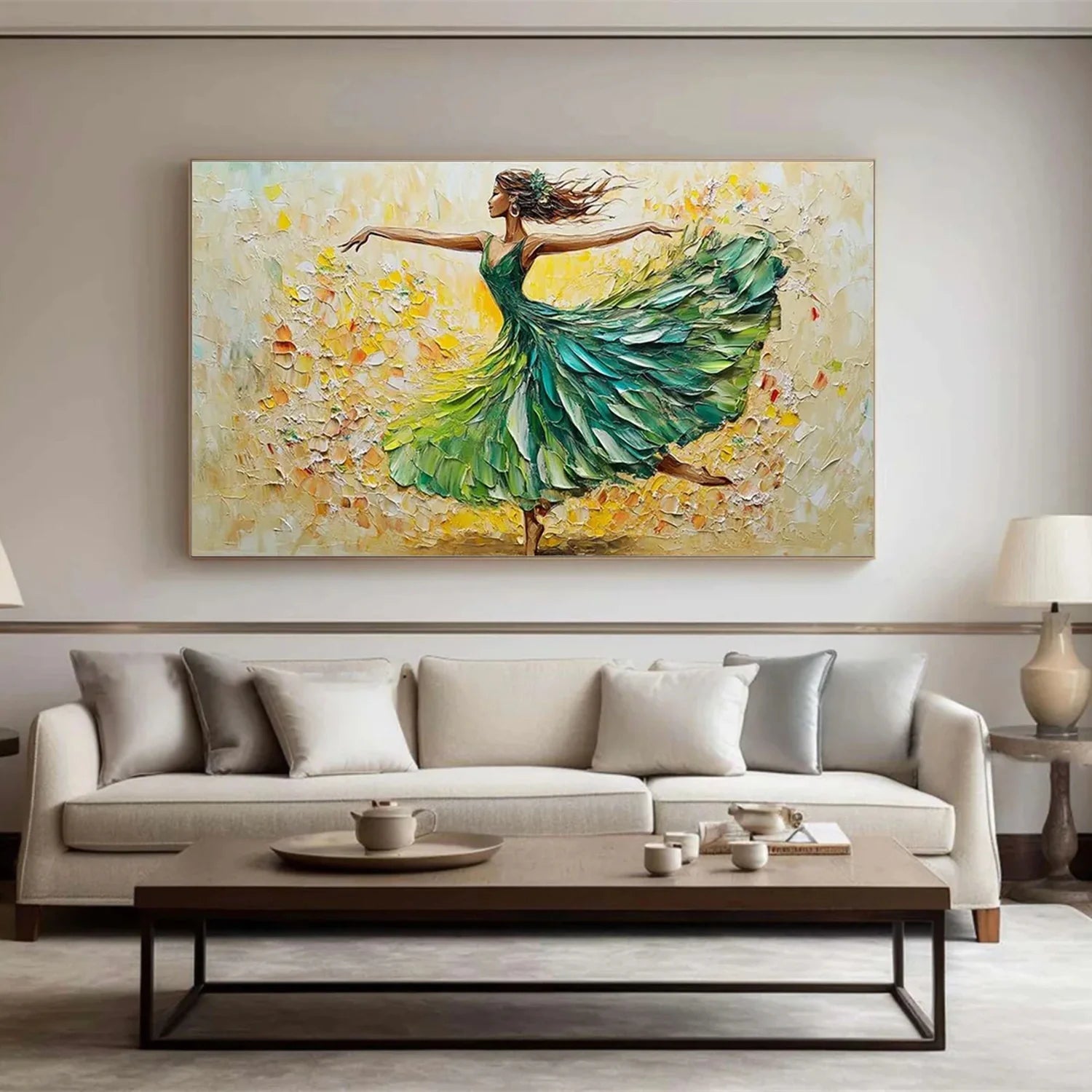 Abstract Portrait Textured Wall Art #AP058