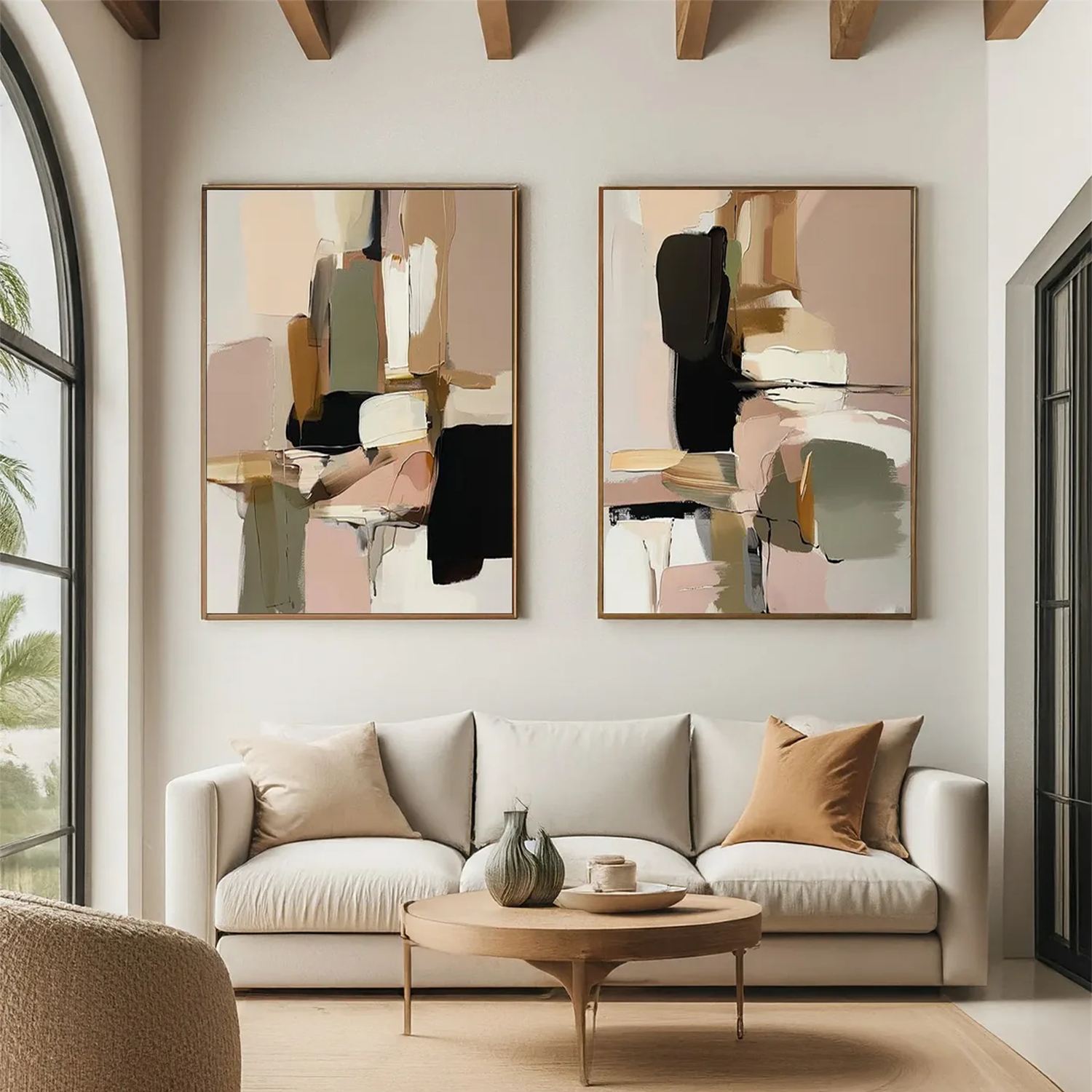 Abstract Canvas Art Set of 2 #WS662