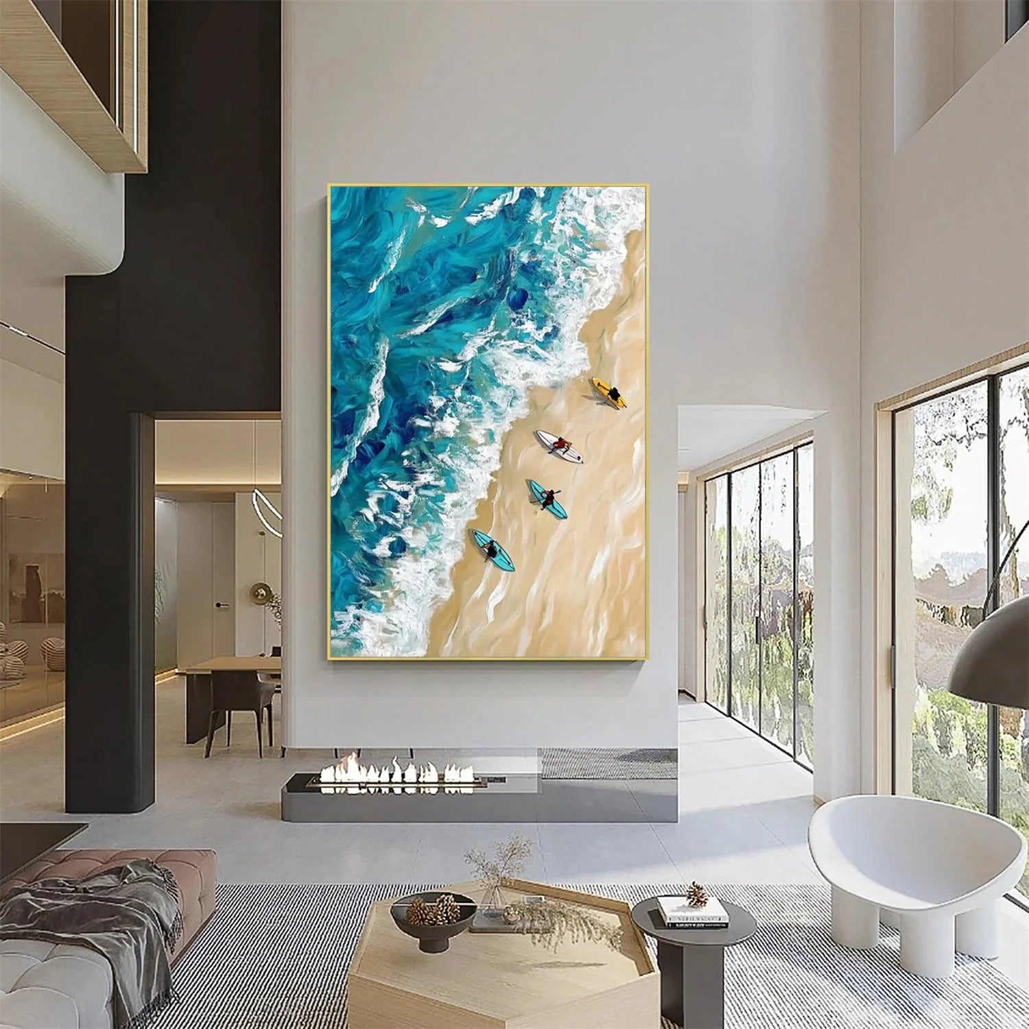 Swimming Sport Textured Wall Art #SA014