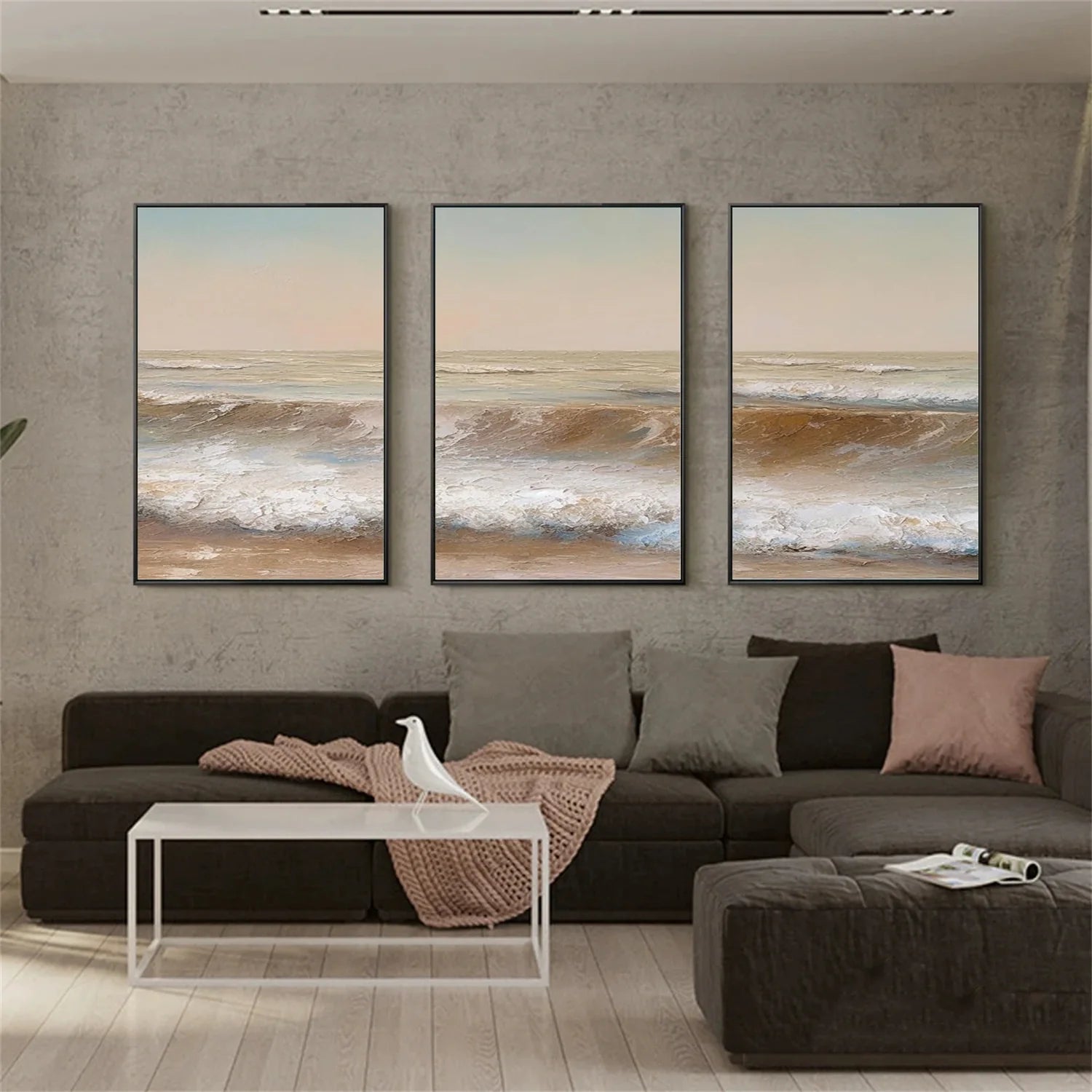 Sea & Sky Textured Art Set of 3 #MS107