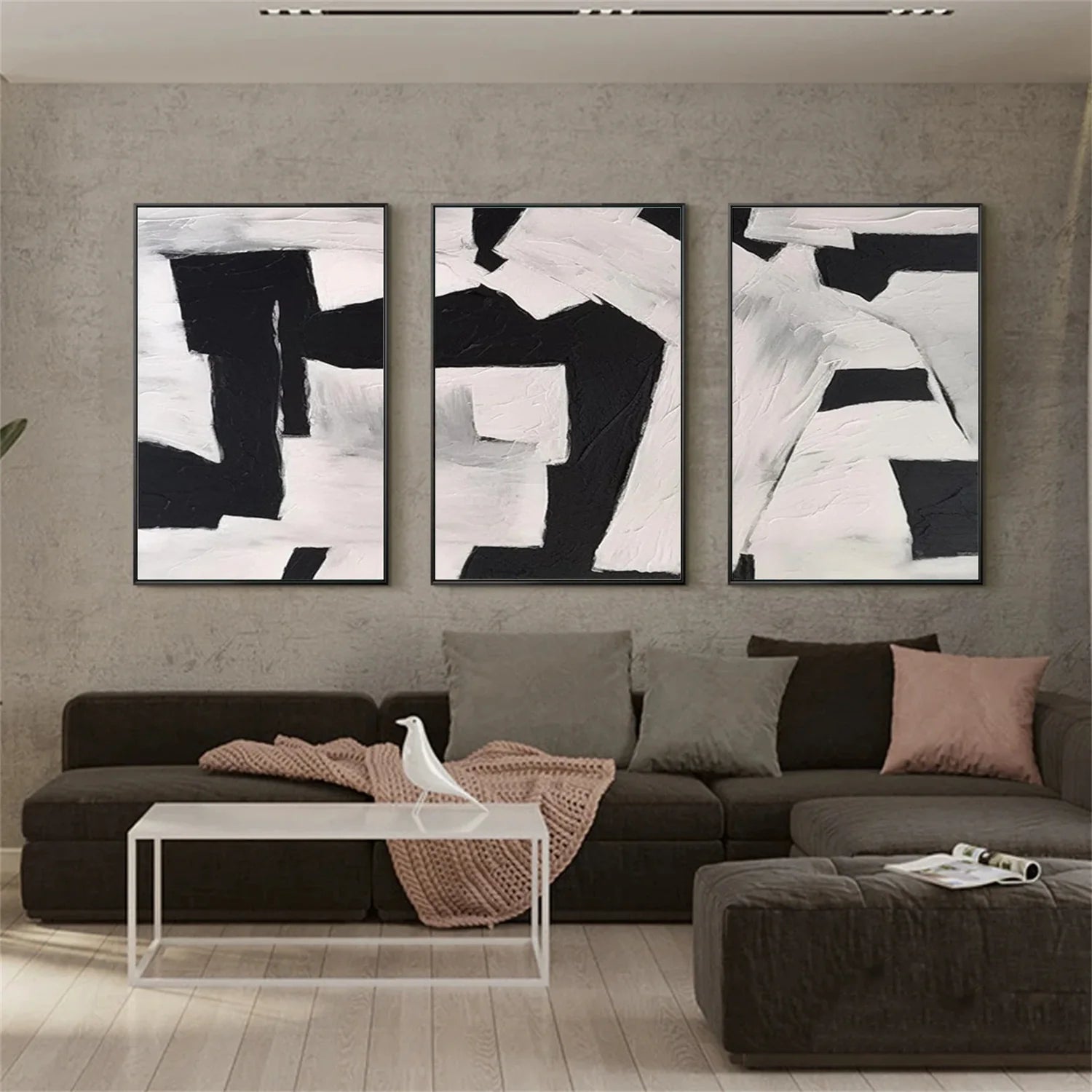 WABI SABI Abstract Tranquility Set of 3 #WS548
