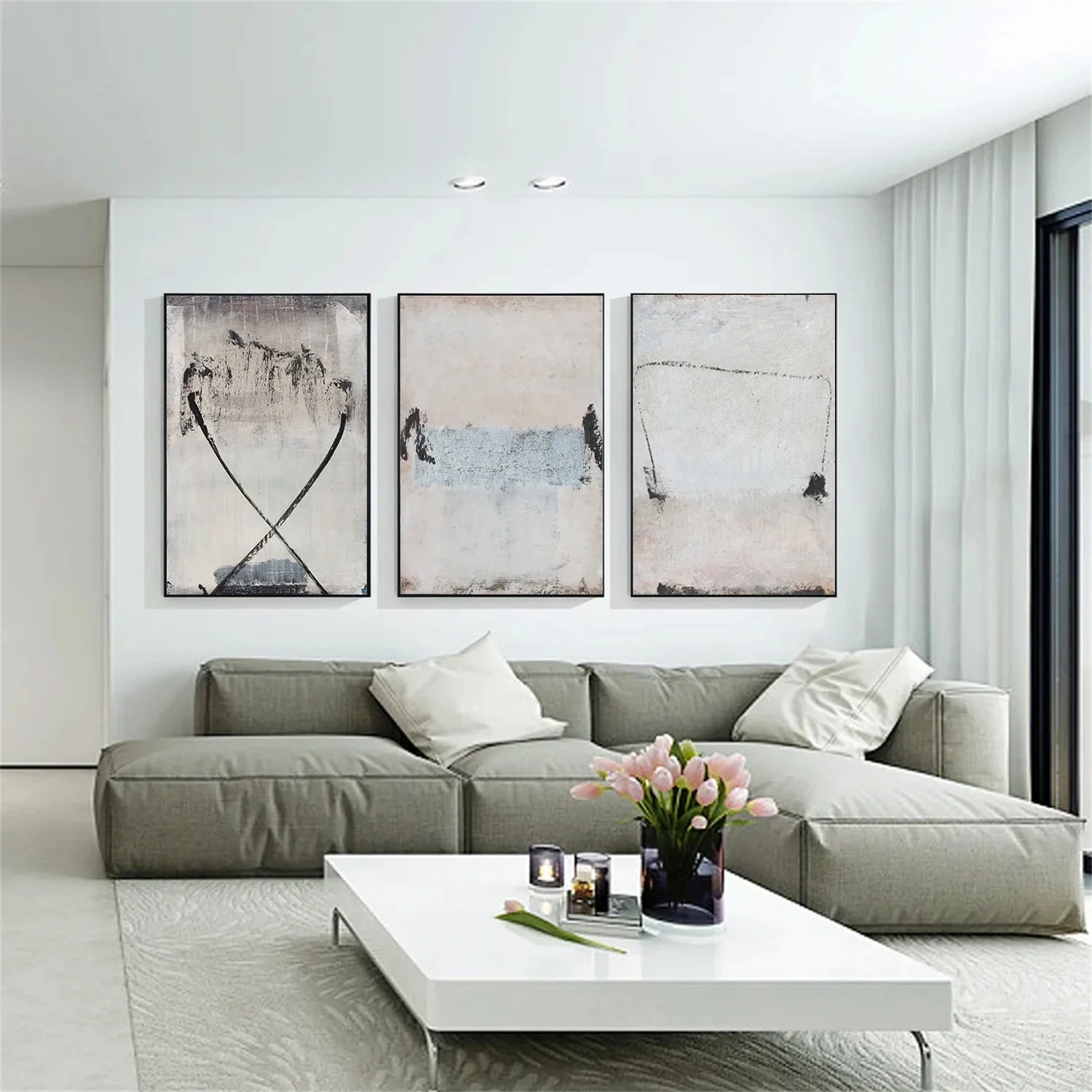 Wabi Sabi Canvas Art Set of 3 #WS685