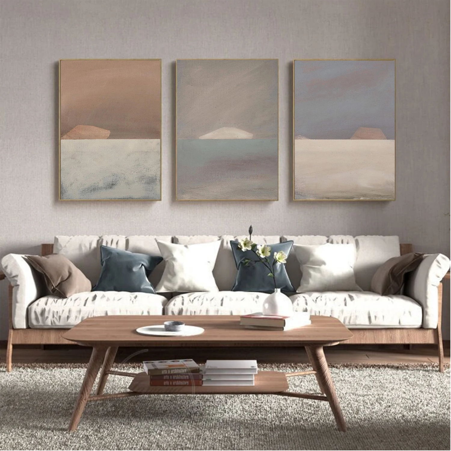 Abstract Canvas Art Set of 3 #WS680