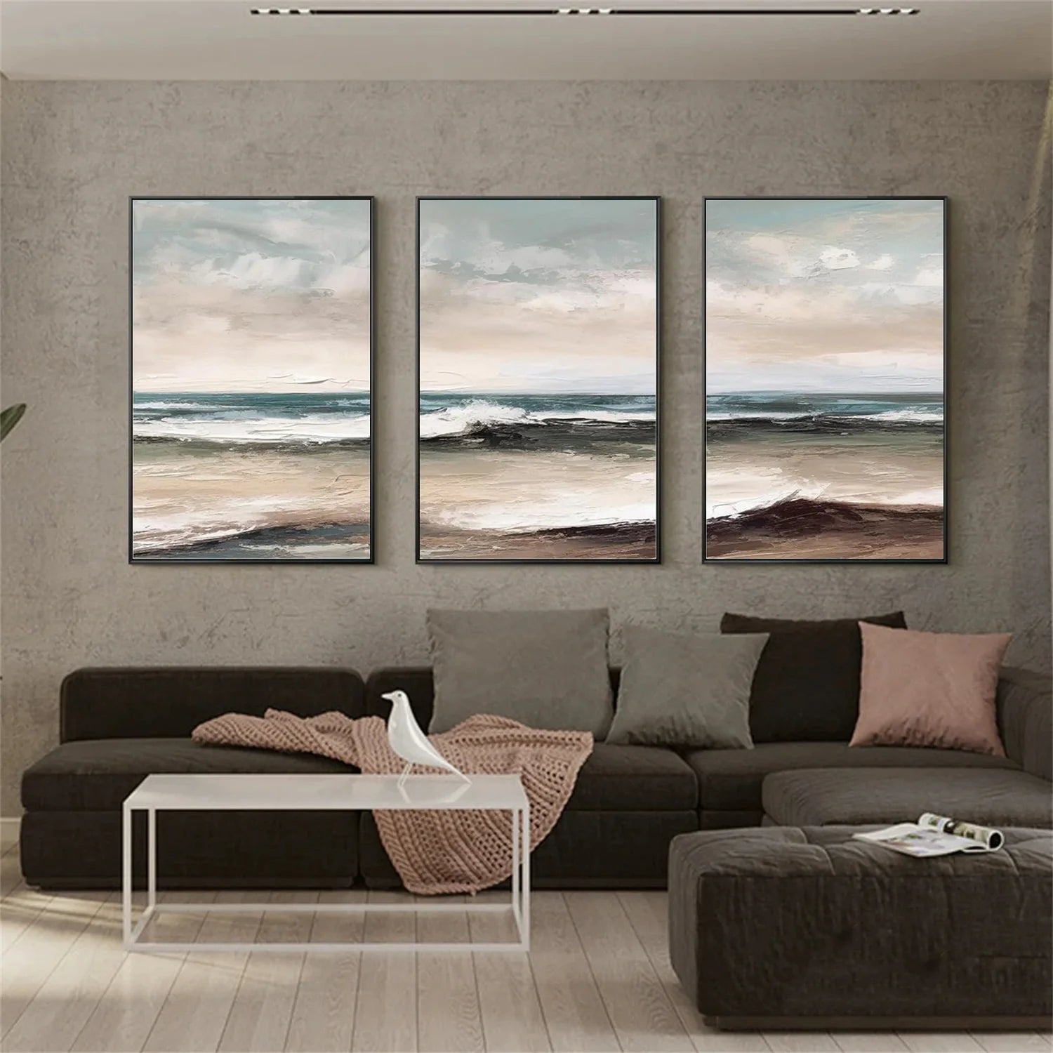 Sea & Sky Textured Art Set of 3 #MS110