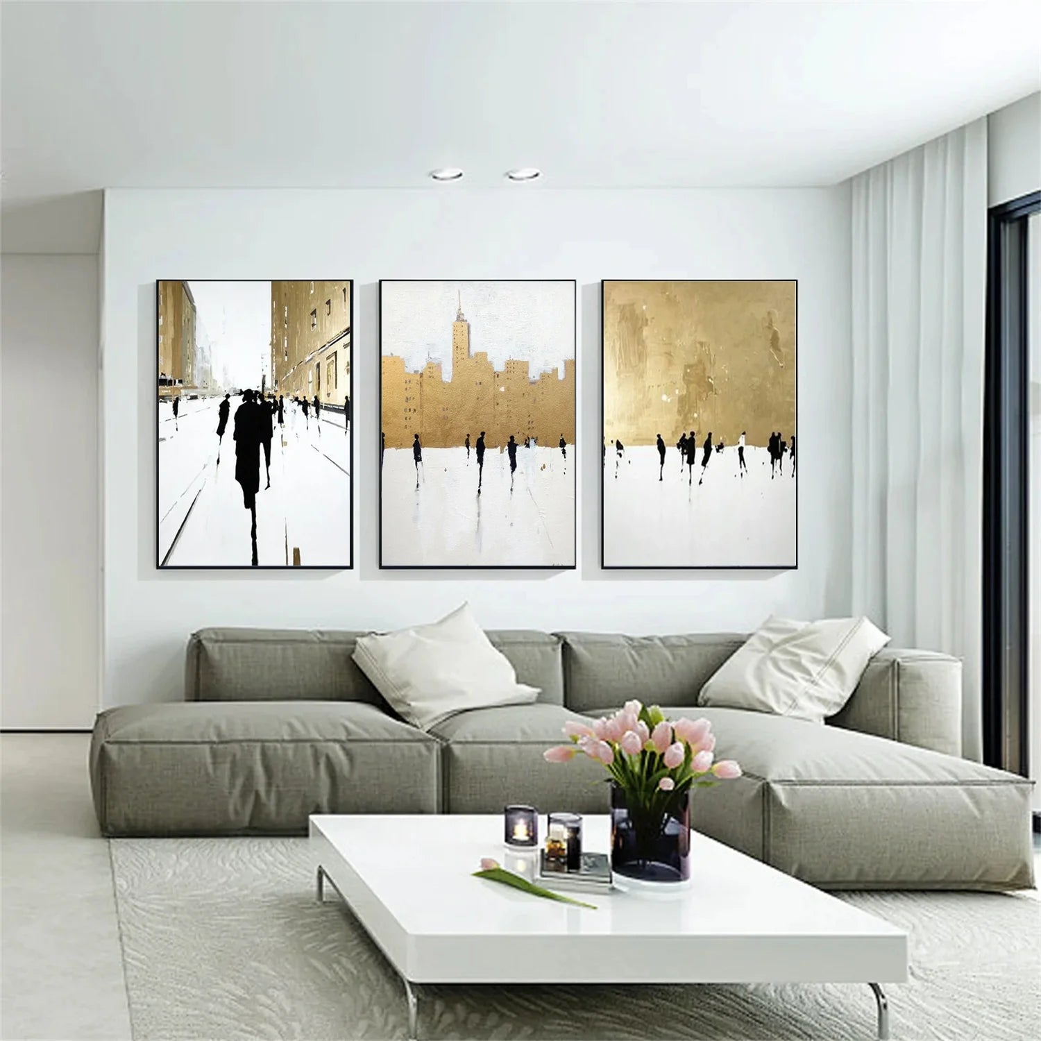 Abstract Portrait Wall Art Set of 3 #AP066