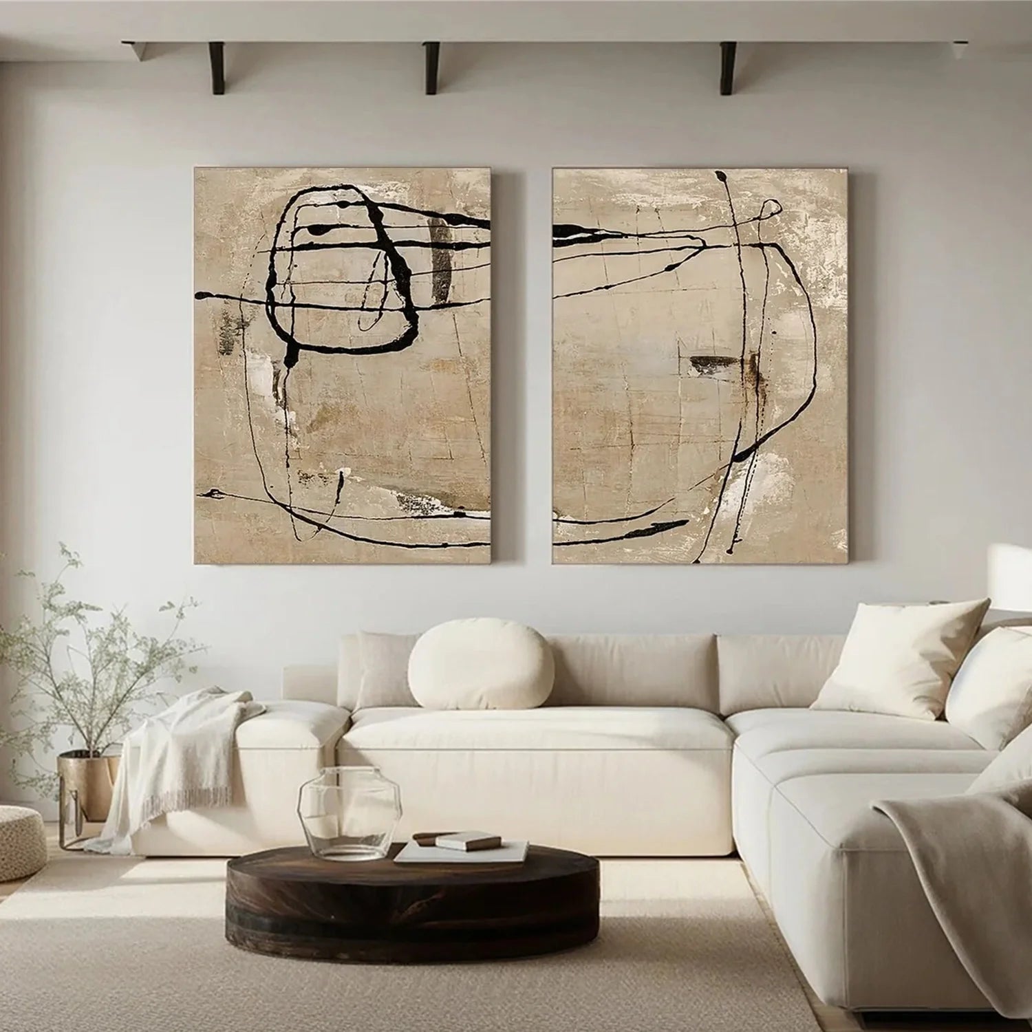 Wabi Sabi Canvas Art Set of 2 #WS853