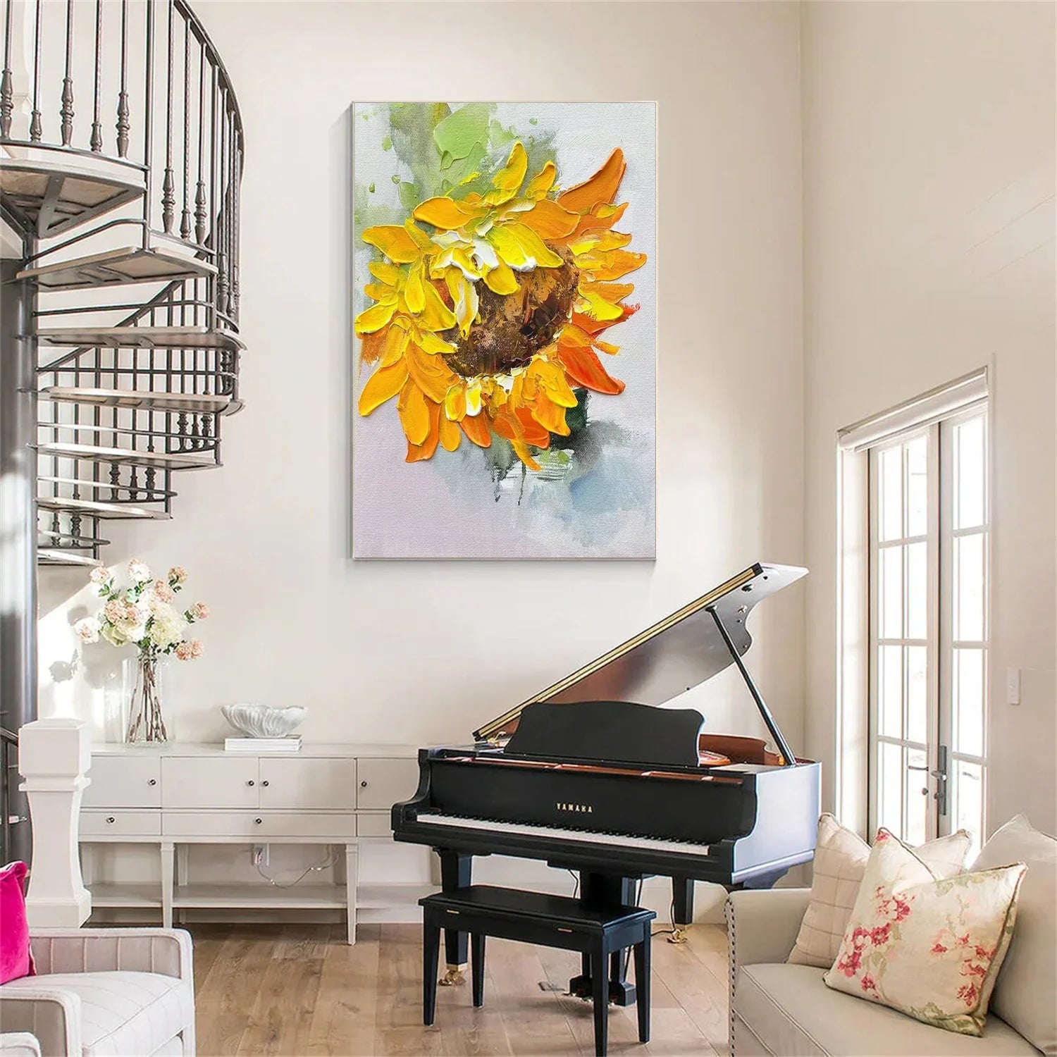 Flower & Tree Abstract Textured Wall Art #ML122