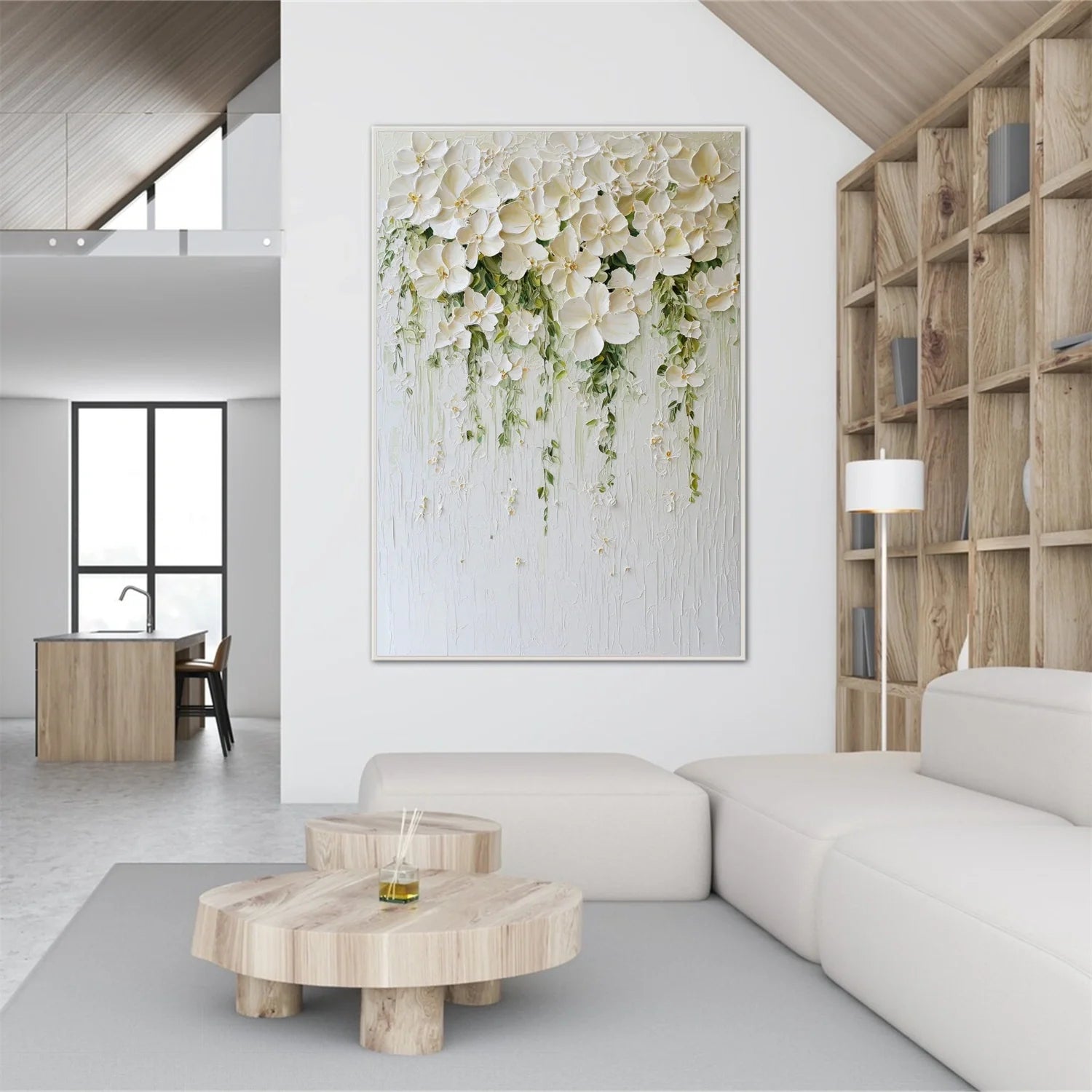 Flower & Tree Abstract Textured Wall Art #ML202