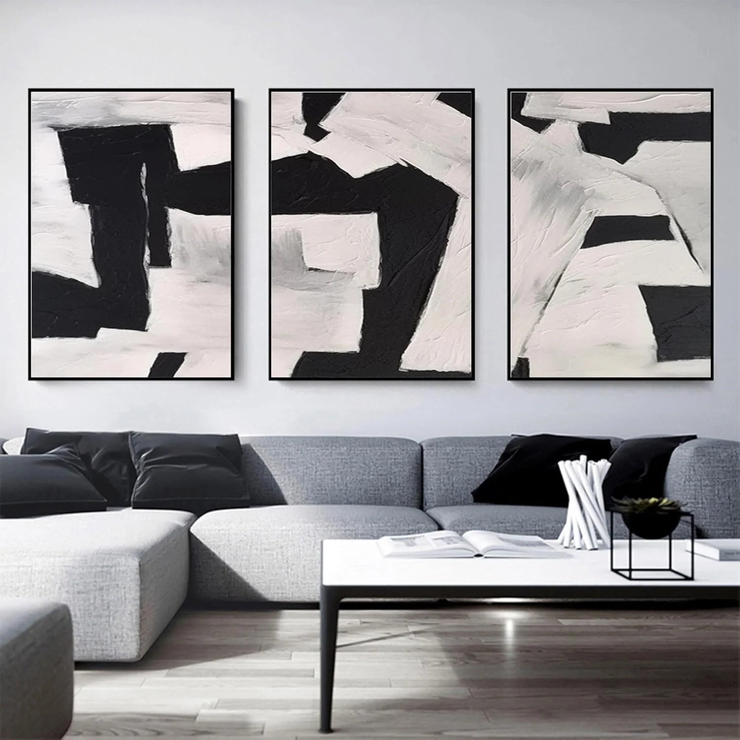WABI SABI Abstract Tranquility Set of 3 #WS548