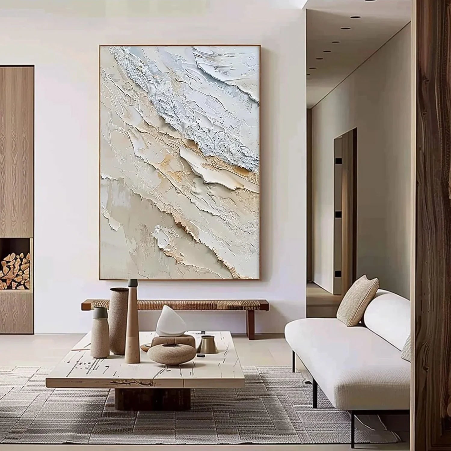 Sea & Sky Abstract Textured Wall Art #MS205