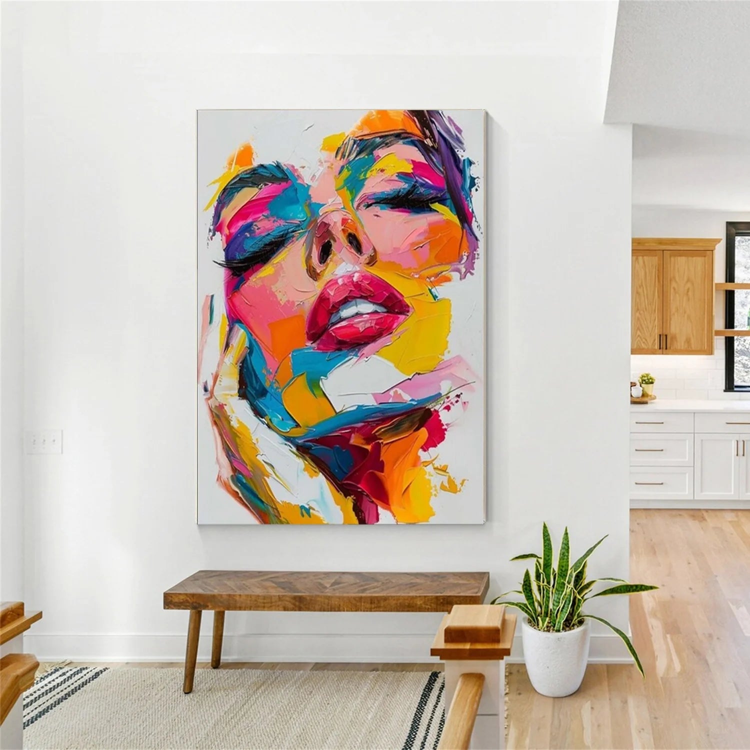 Abstract Portrait Colorful Painting #AP039