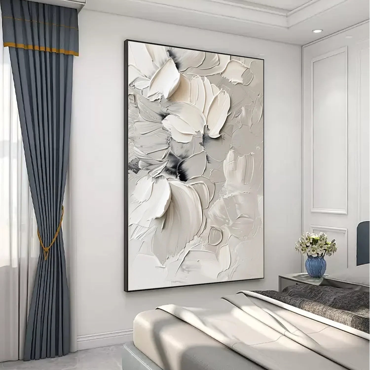 Flower & Tree Abstract Textured Wall Art #ML098